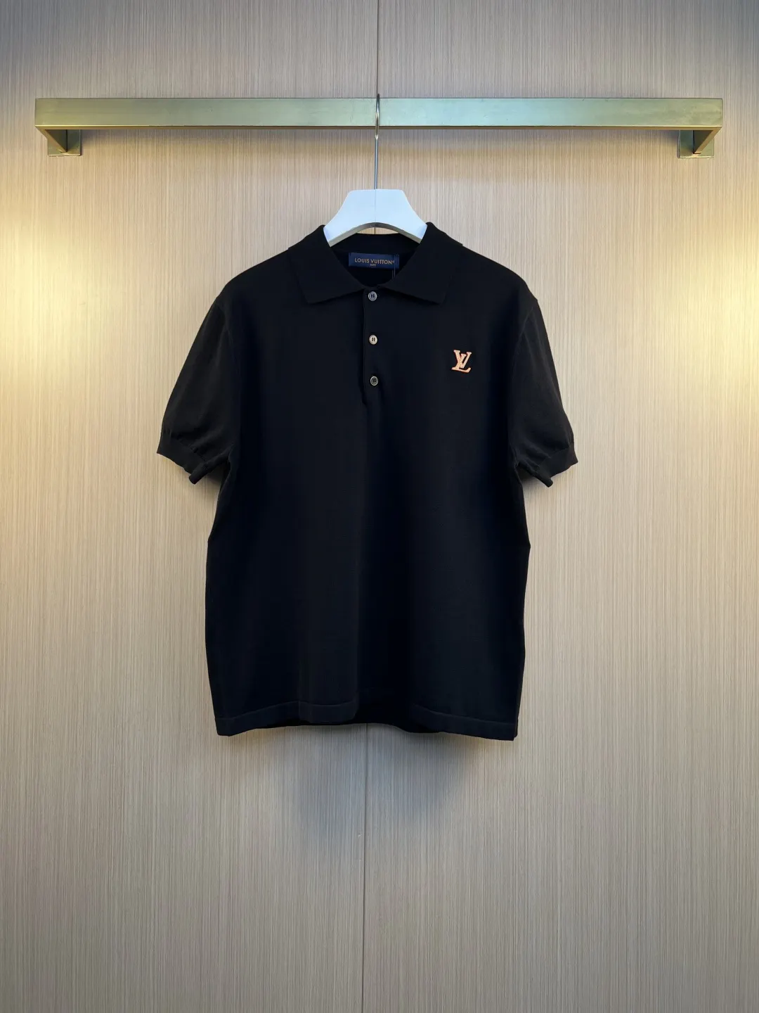 Logo-Patch Knitted Cotton Polo Shirt D27020557