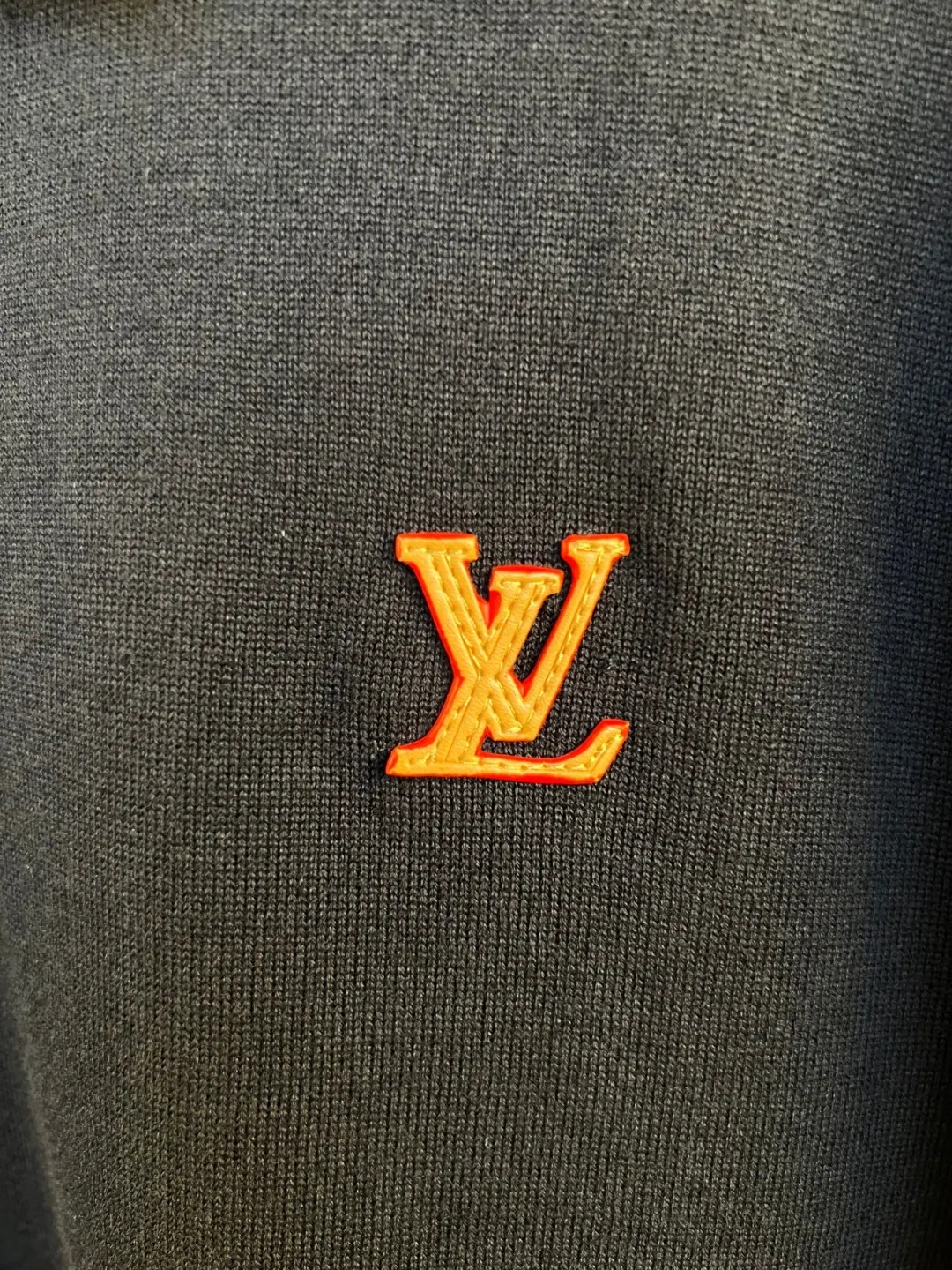 Logo-Patch Knitted Cotton Polo Shirt D27020557 — view 4