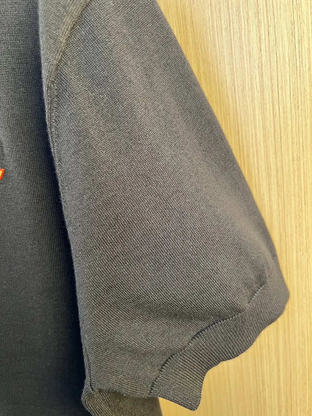 Logo-Patch Knitted Cotton Polo Shirt D27020557 — view 5