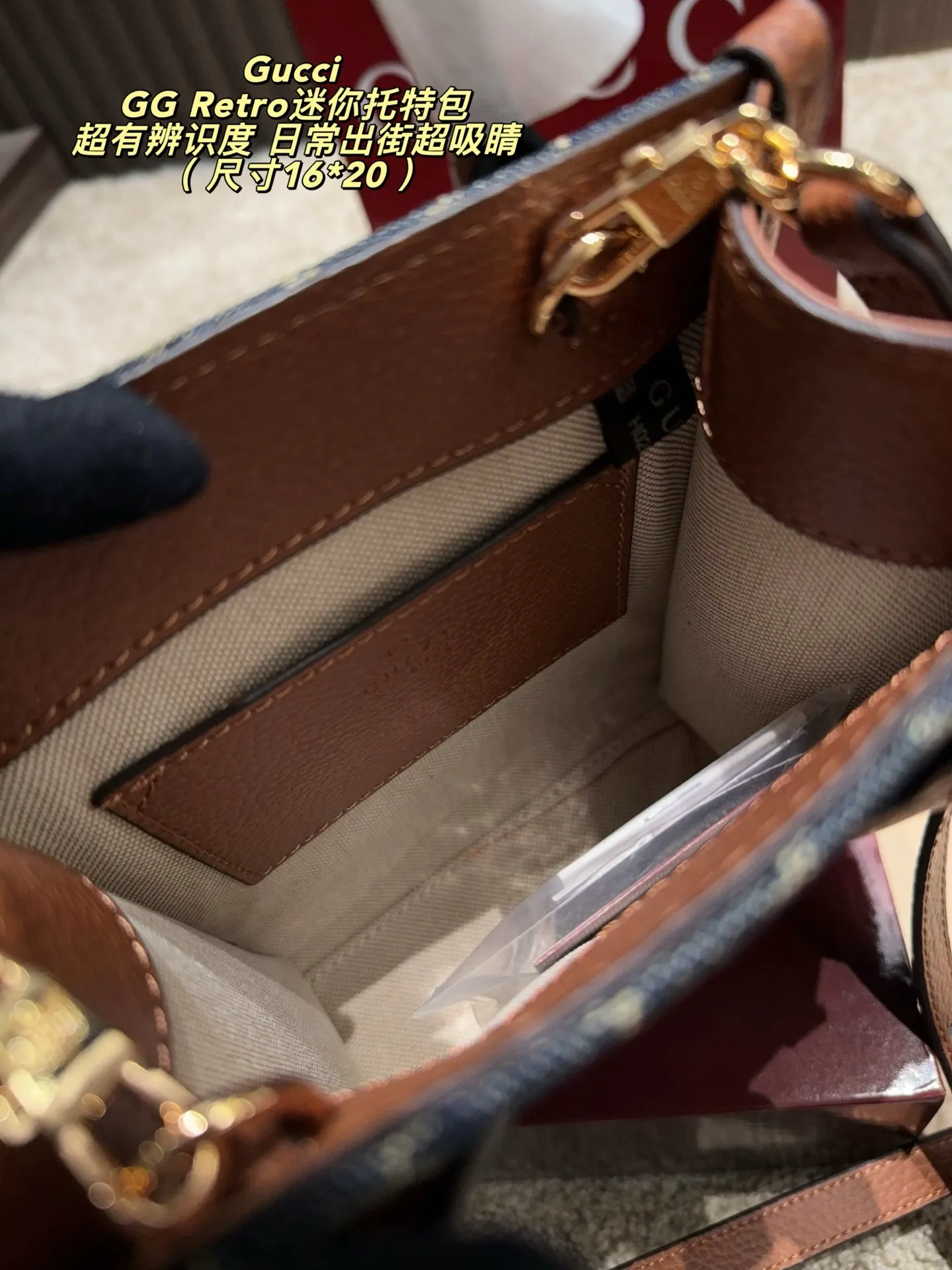 GG Retro Mini Tote Bag D27018046 — view 11