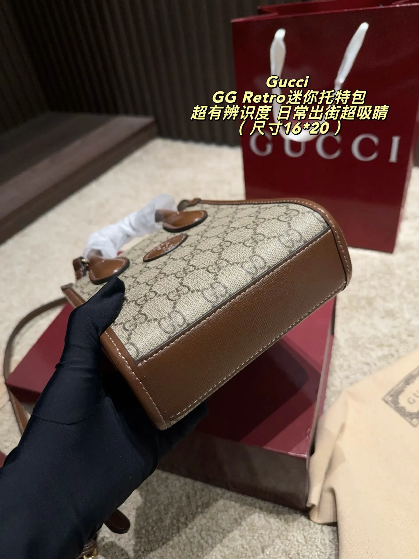 GG Retro Mini Tote Bag D27018046 — view 4