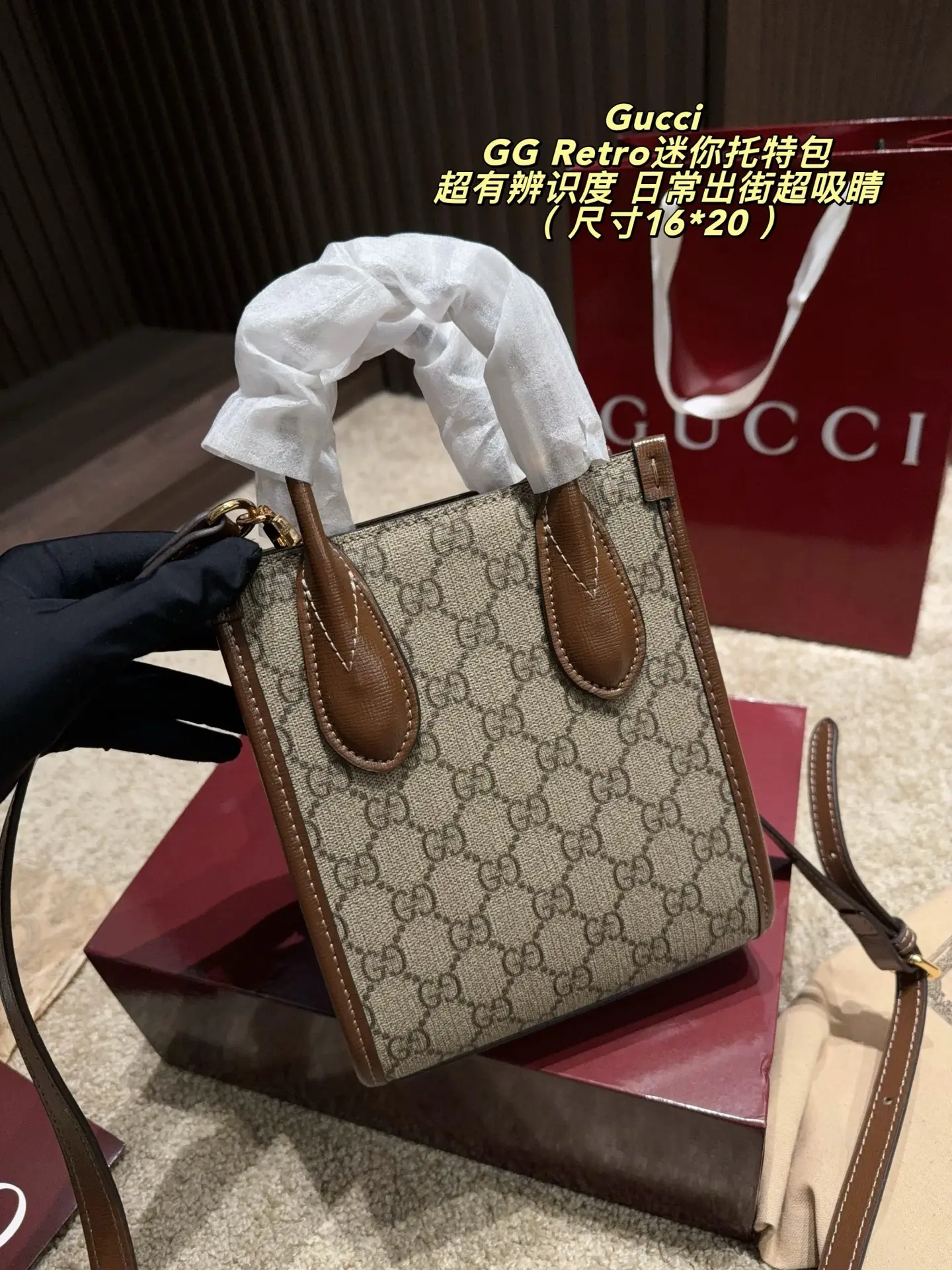 GG Retro Mini Tote Bag D27018046 — view 5
