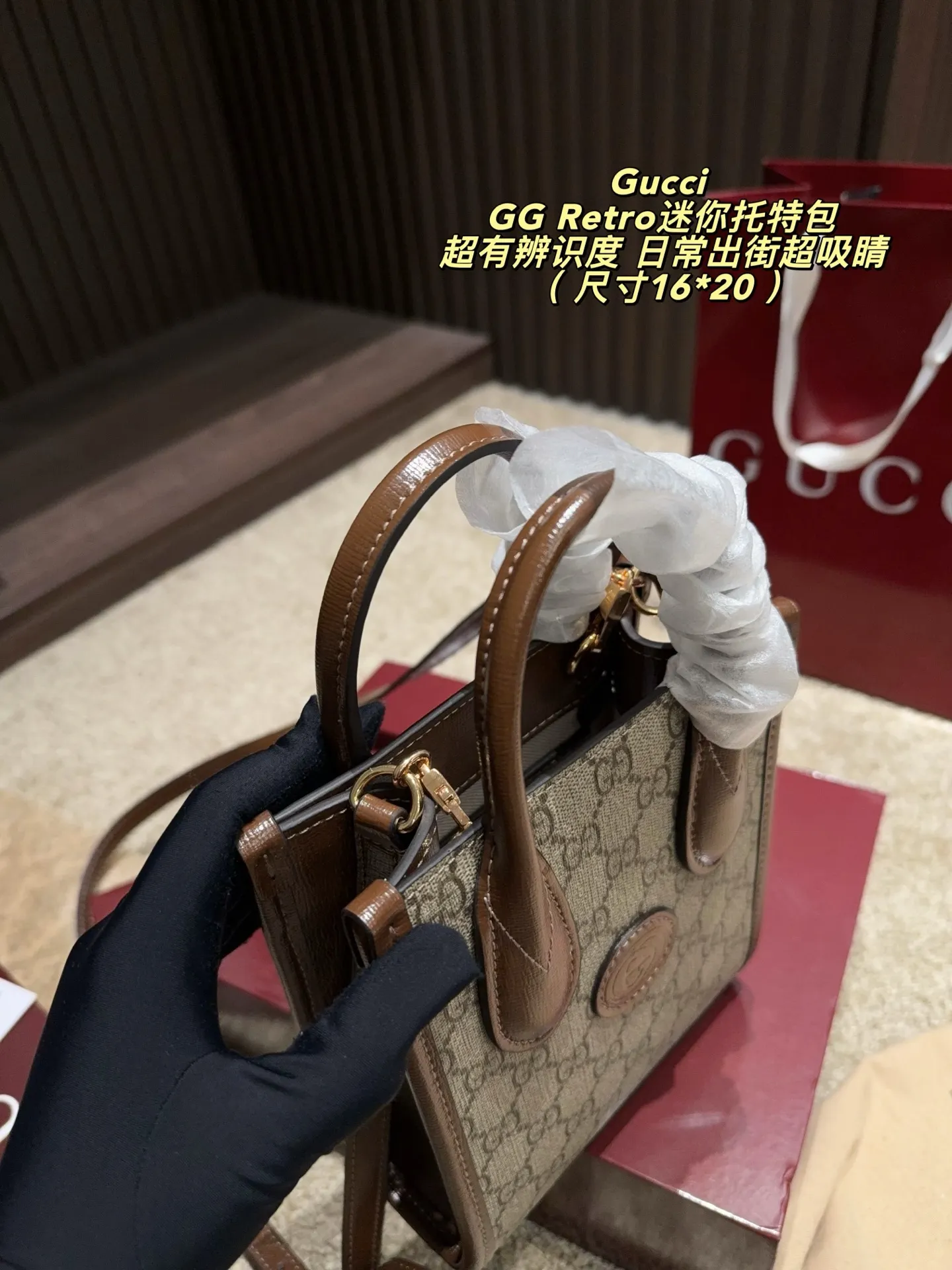 GG Retro Mini Tote Bag D27018046 — view 6