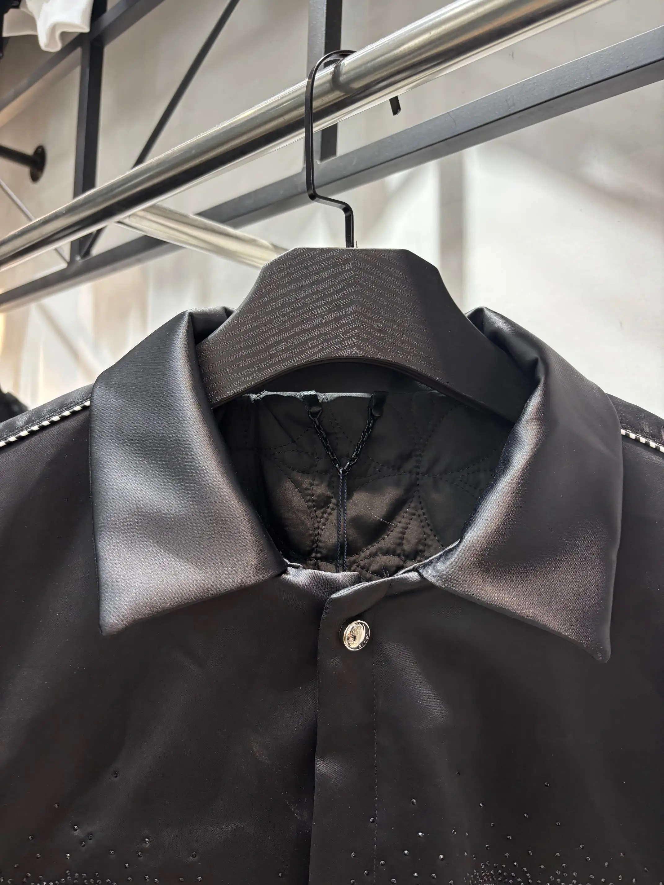 Embellished Logo Quilted Bomber Jacket D27513864 — view 12