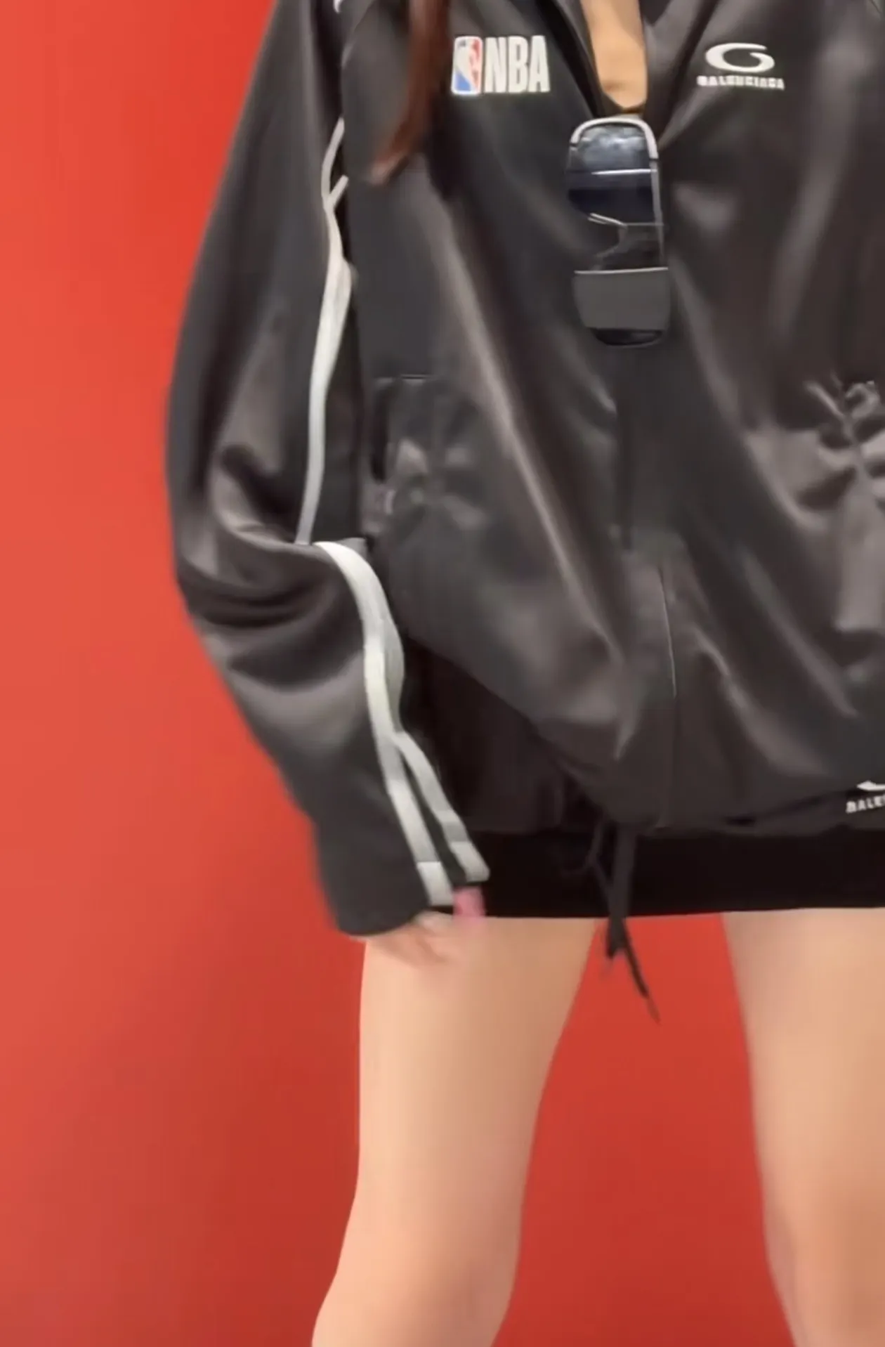 NBA Logo Embroidered Tracksuit Jacket and Skirt Set D28023683 — view 9