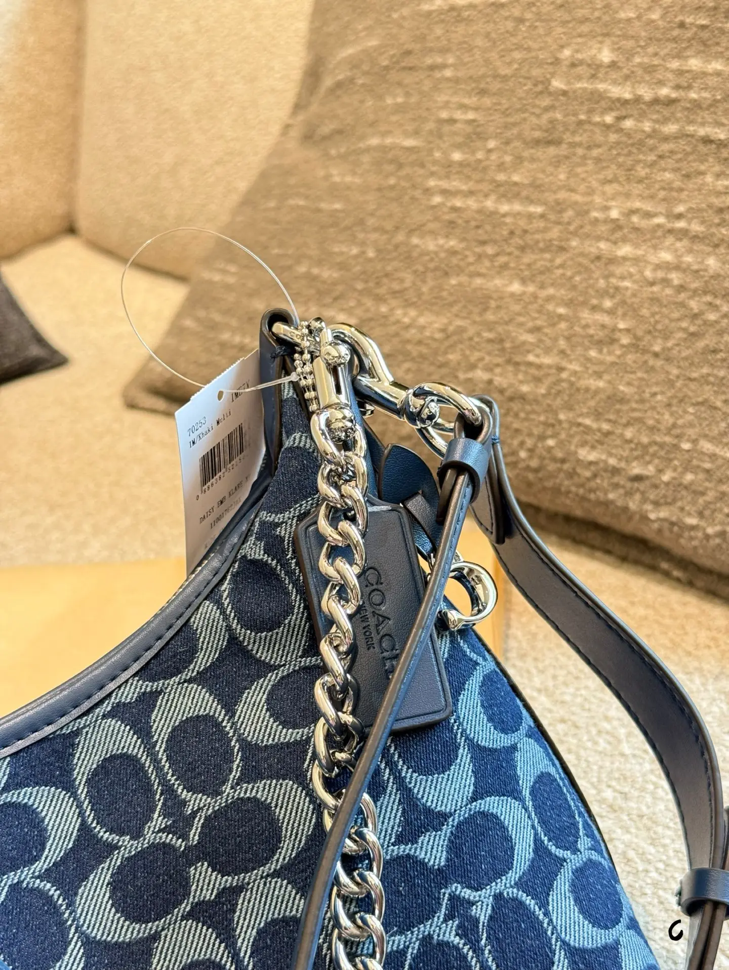 Coach Juliet Signature Denim Shoulder Bag D28017967 — view 3