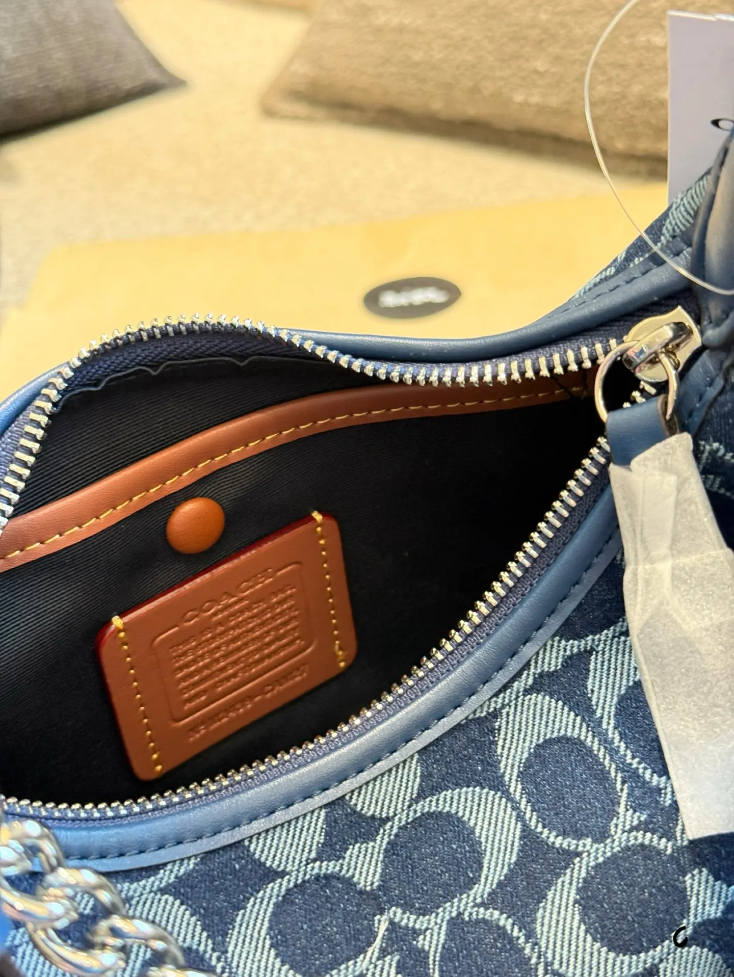 Coach Juliet Signature Denim Shoulder Bag D28017967 — view 8