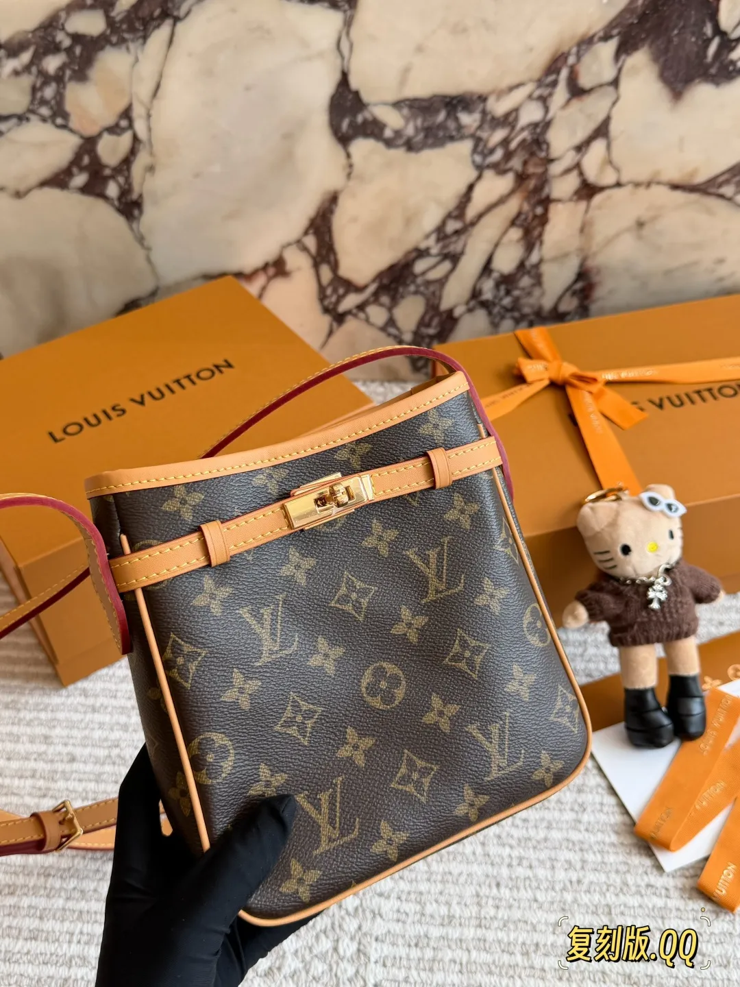 Monogram Canvas Mini Bucket Bag D28017958 — view 9