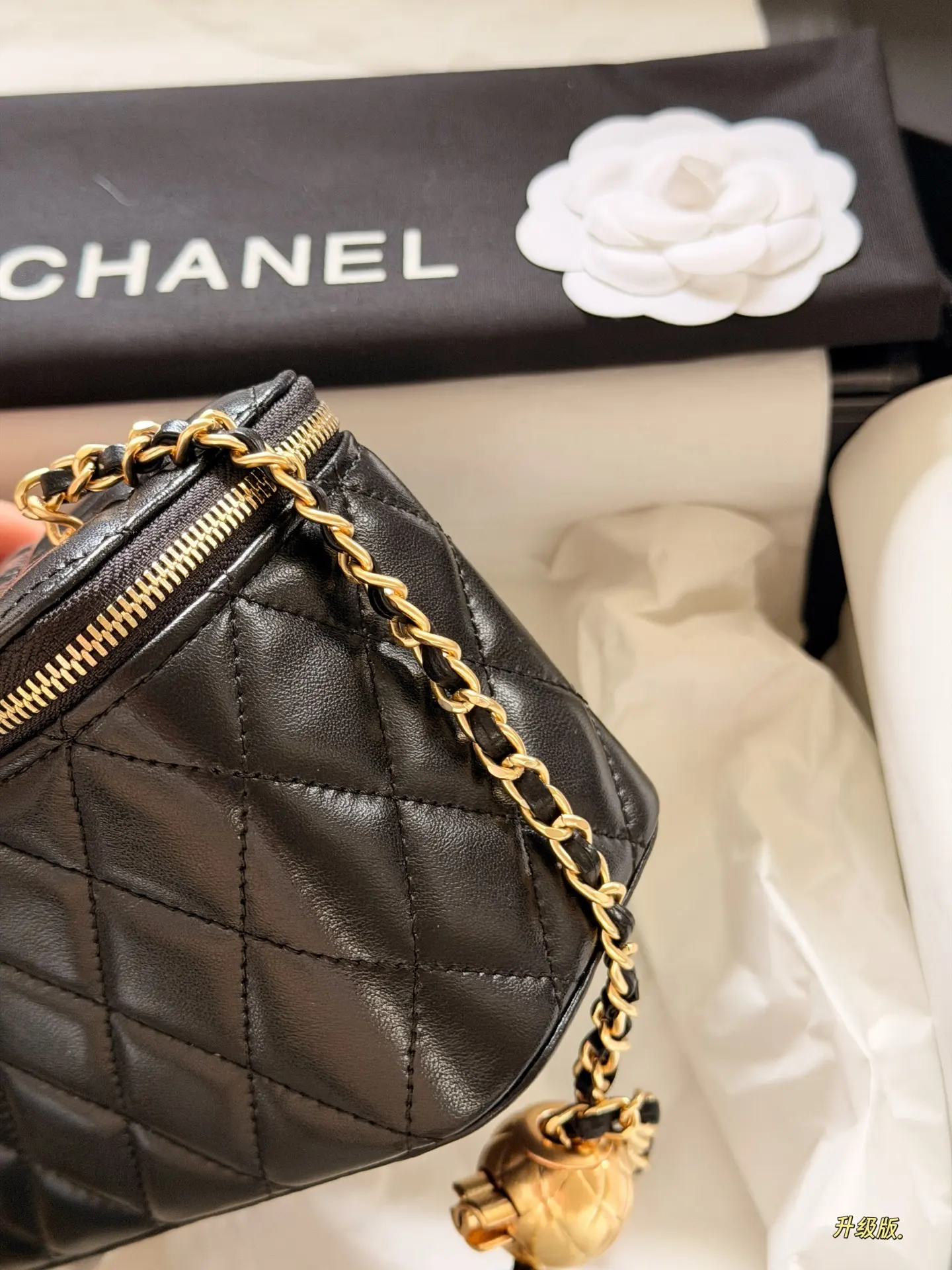 Chanel Quilted Vanity Case with Chain D28018310 — view 6