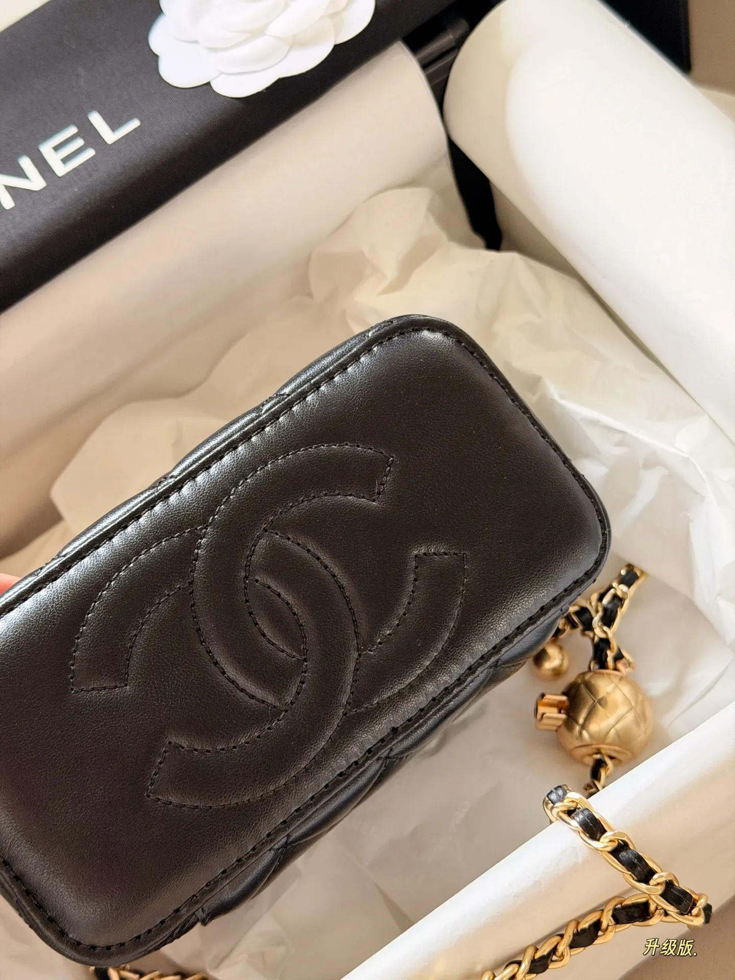 Chanel Quilted Vanity Case with Chain D28018310 — view 7