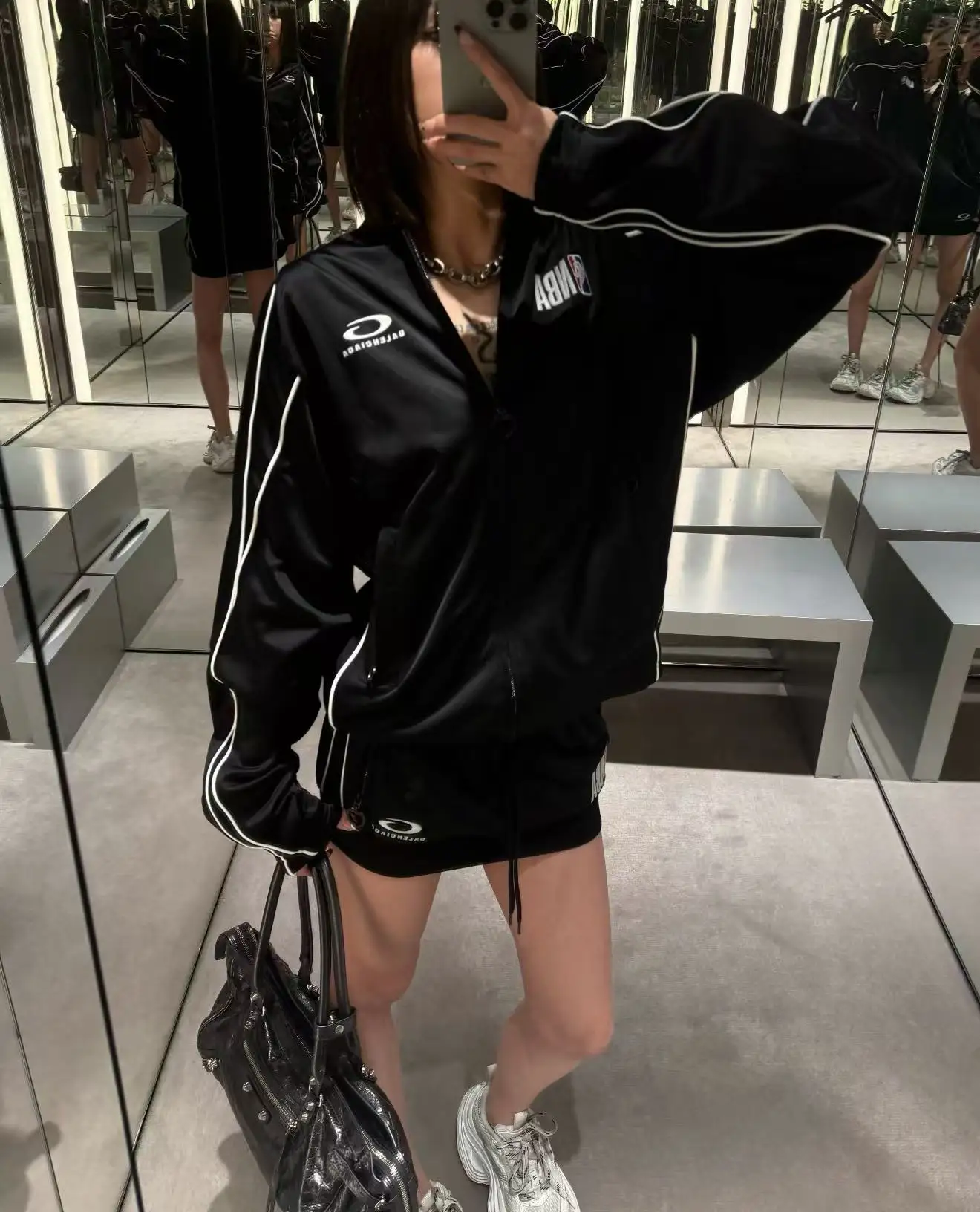 NBA Collaboration Embroidered Tracksuit Skirt Set D29023686 — view 4