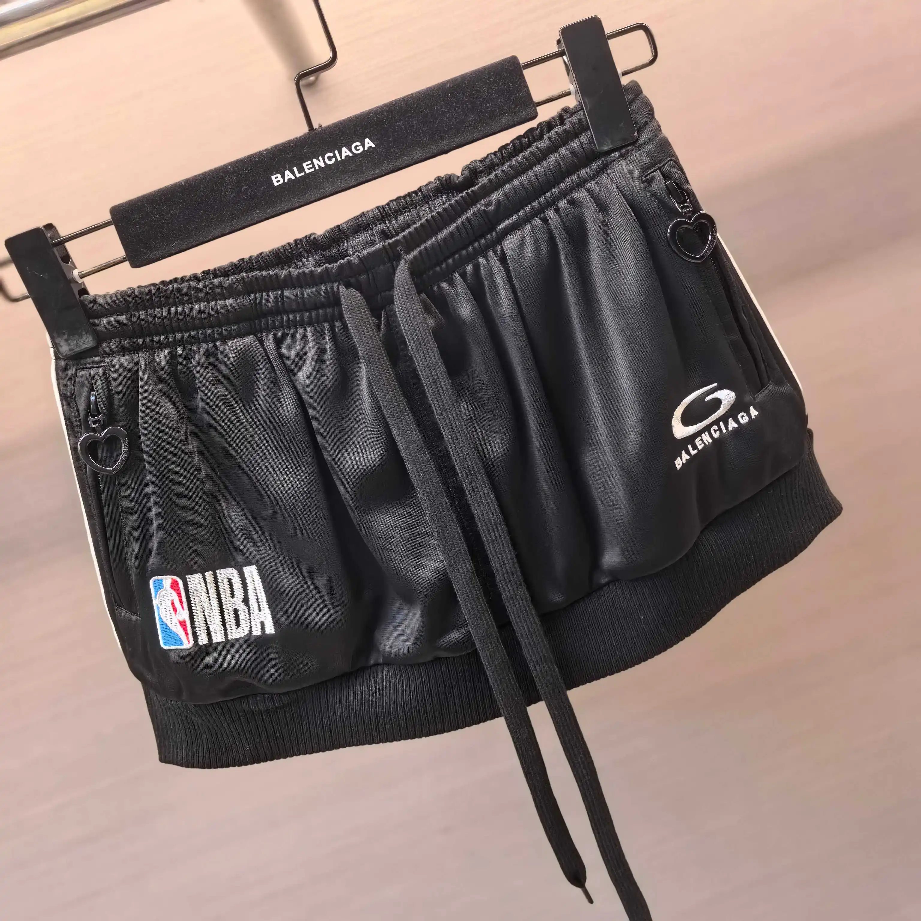 NBA Logo Embroidered Tracksuit Jacket and Skirt Set D29023687 — view 5