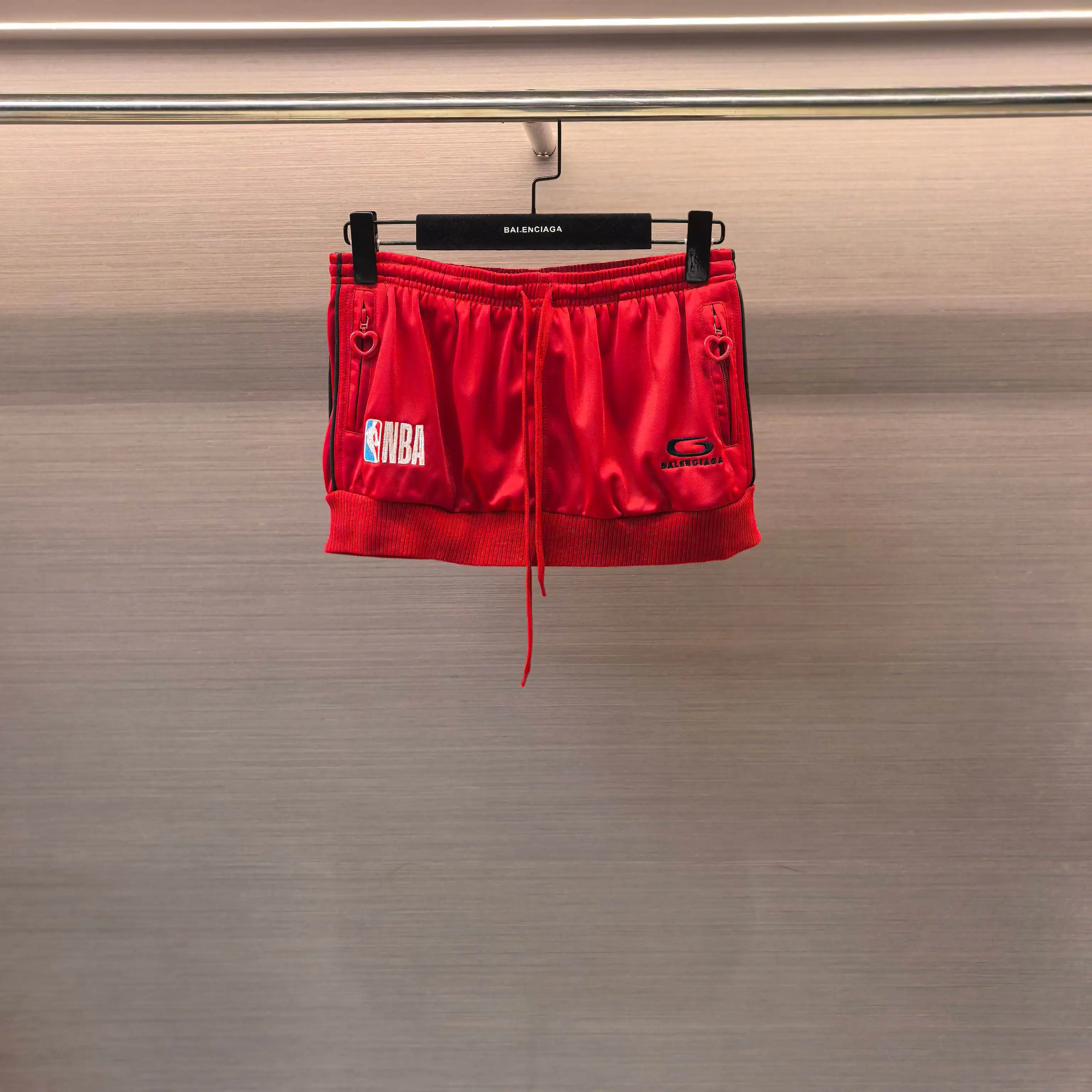 NBA Logo Embroidered Tracksuit Jacket and Skirt Set D29023685 — view 4