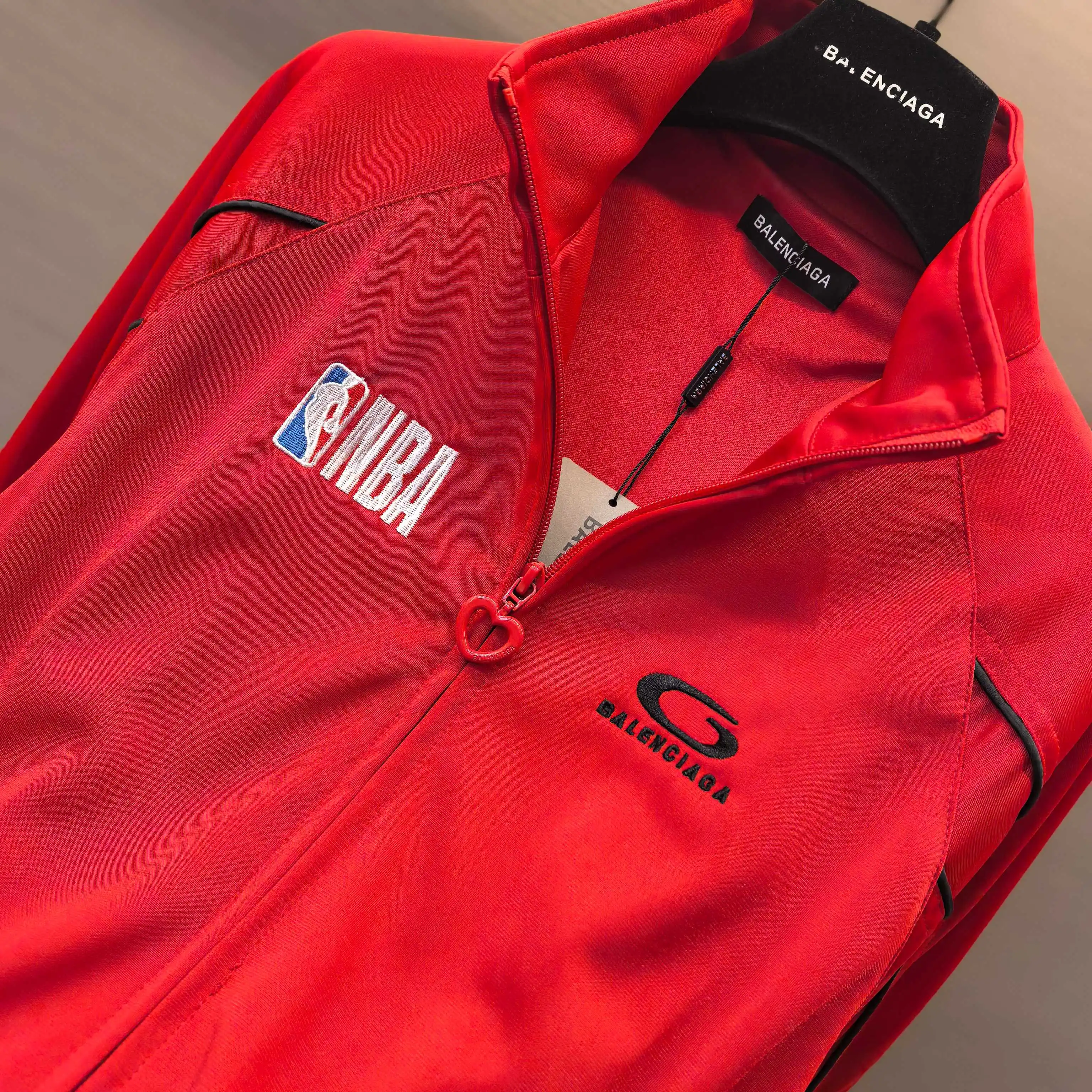 NBA Logo Embroidered Tracksuit Jacket and Skirt Set D29023685 — view 5