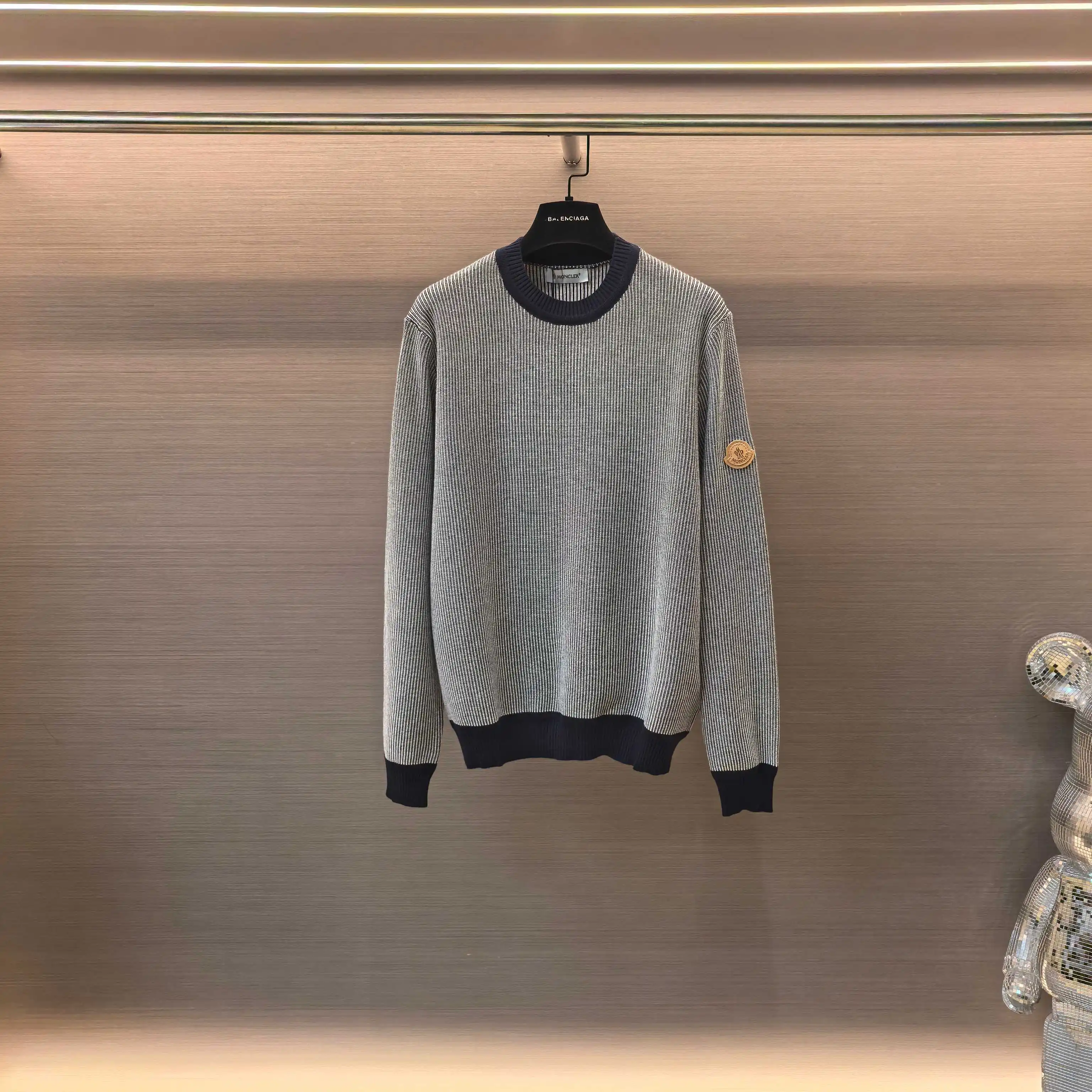 Striped Jacquard Cashmere-Cotton Sweater D29023649 — view 2