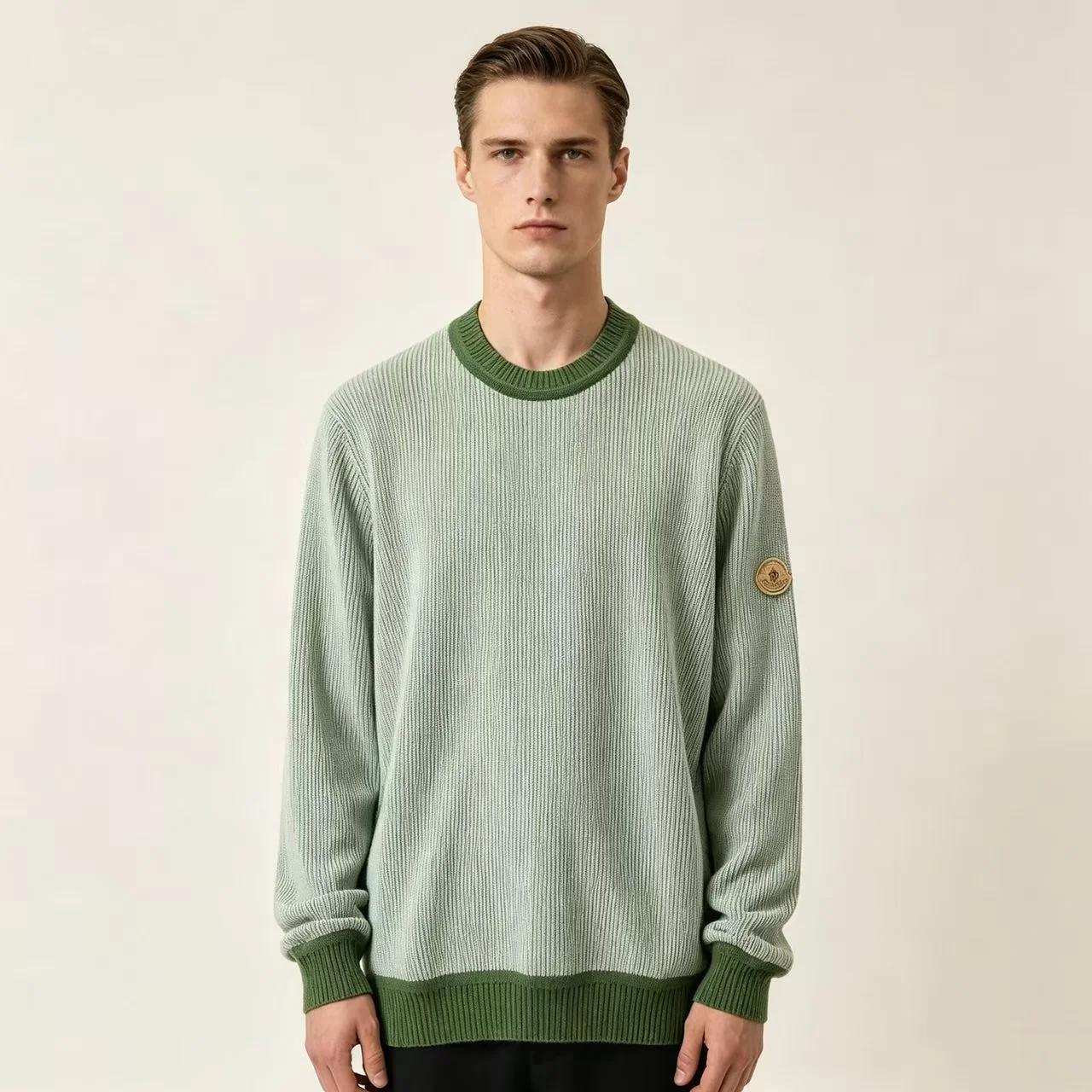 Striped Jacquard Cotton-Cashmere Blend Sweater D29023651 — view 4