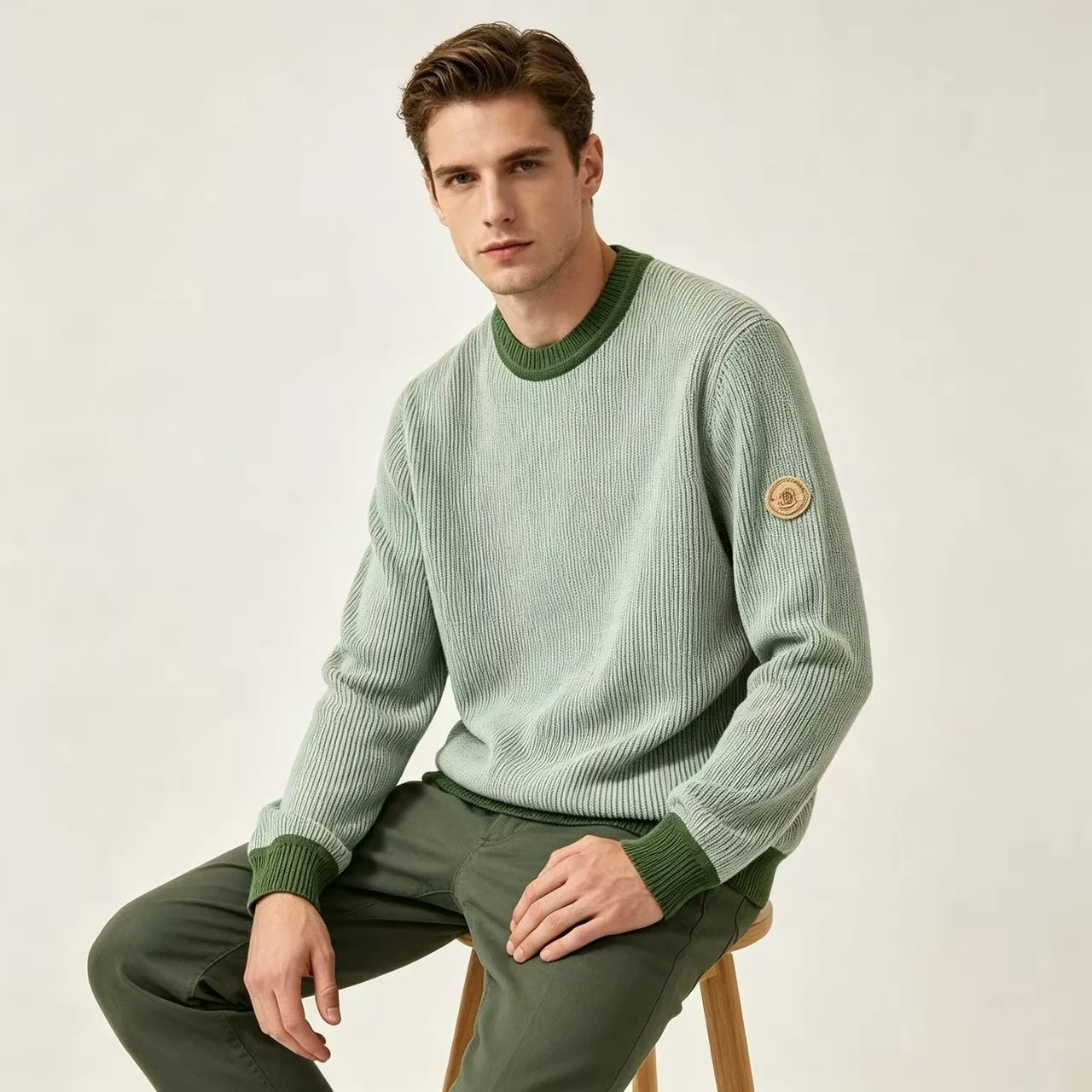 Striped Jacquard Cotton-Cashmere Blend Sweater D29023651 — view 6