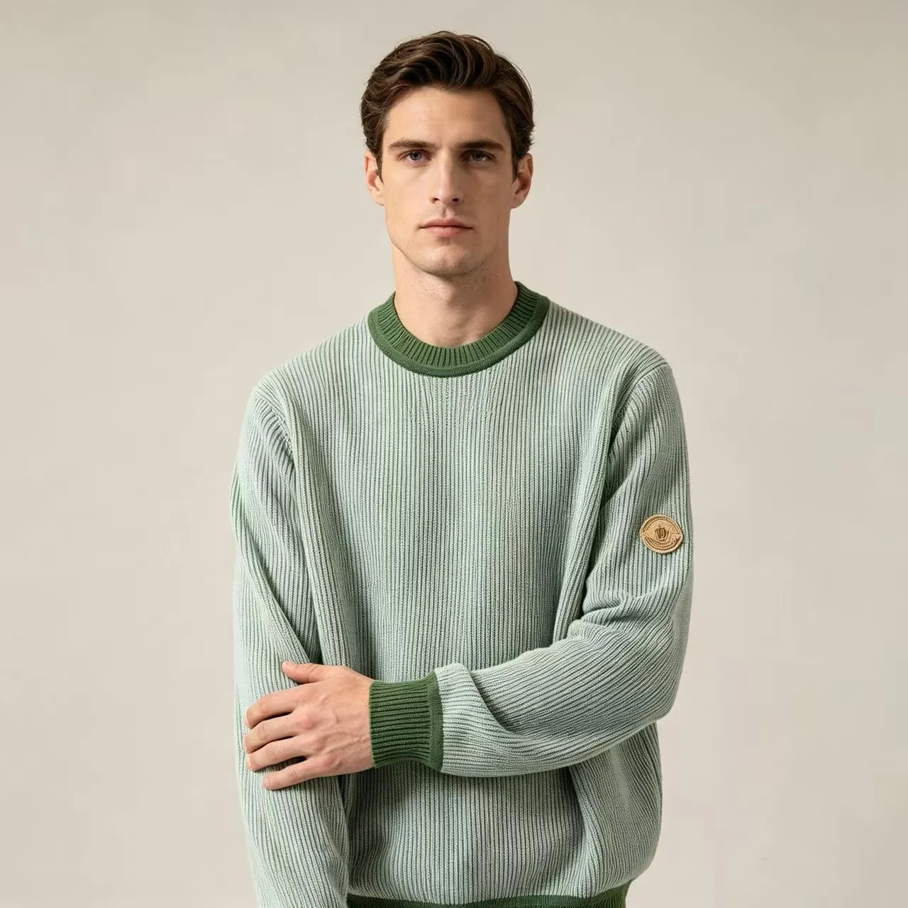 Striped Jacquard Cotton-Cashmere Blend Sweater D29023651 — view 7