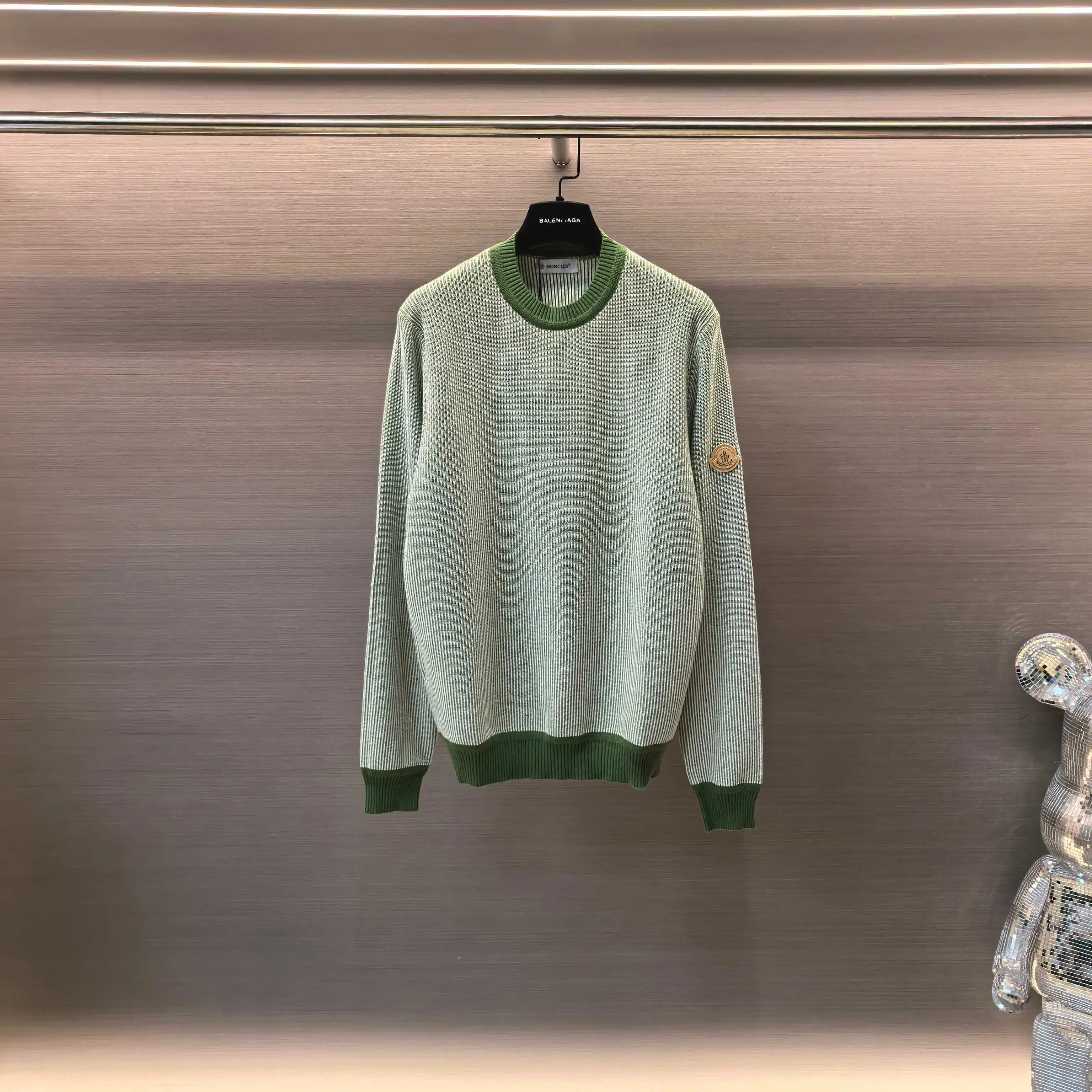 Striped Jacquard Cashmere-Cotton Blend Sweater D29023650 — view 2