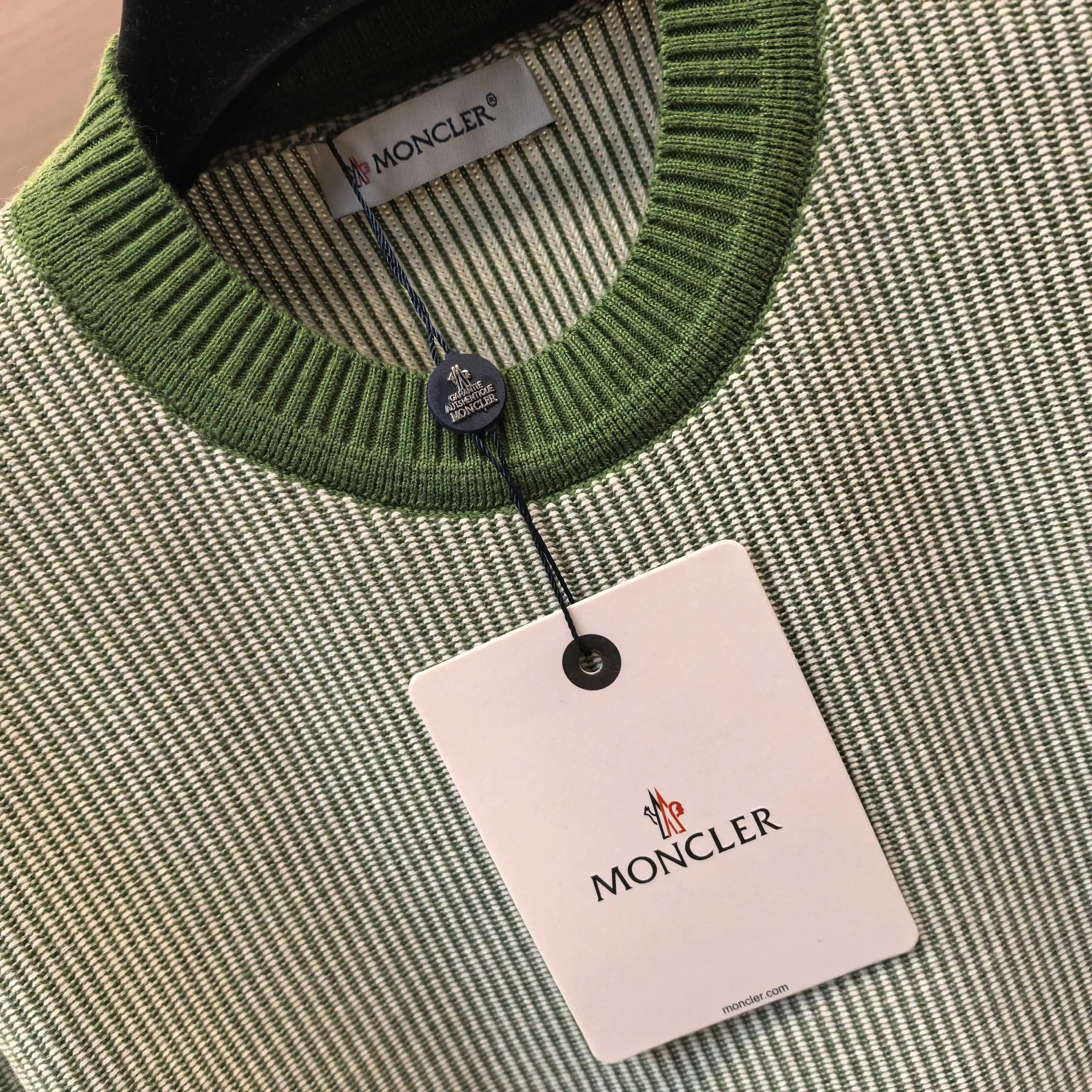 Striped Jacquard Cashmere-Cotton Blend Sweater D29023650 — view 6