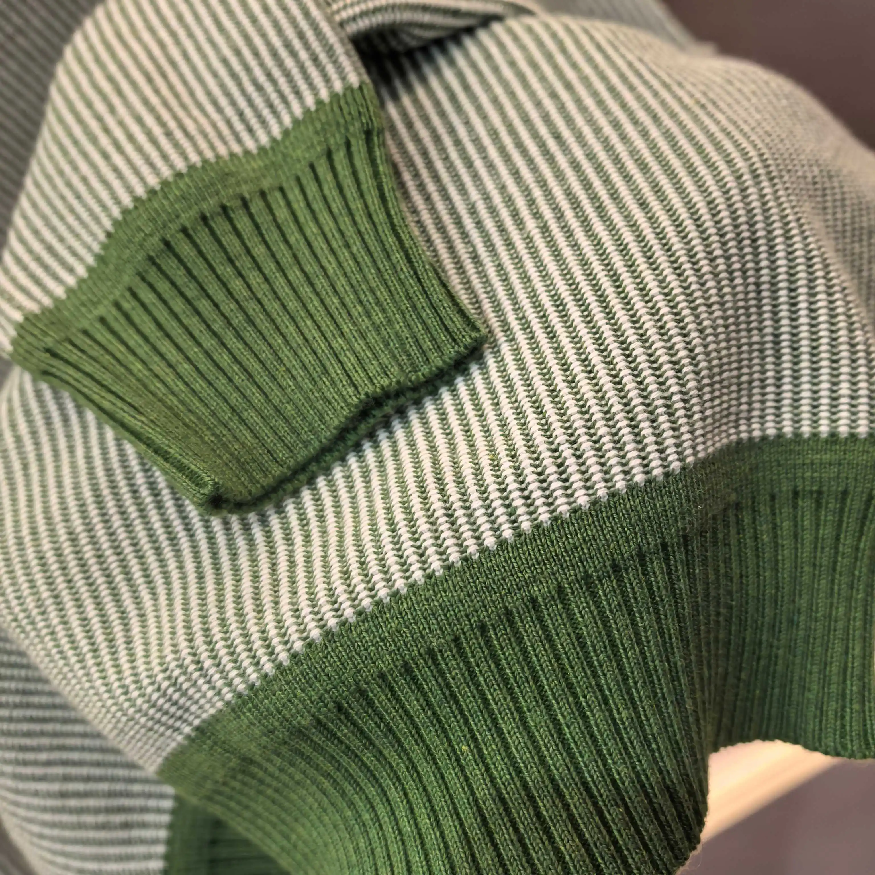 Striped Jacquard Cashmere-Cotton Blend Sweater D29023650 — view 8