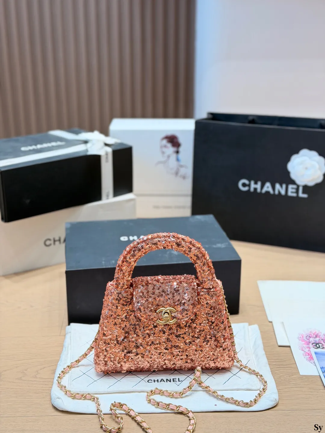 Chanel 26C Sequin Kelly Top-Handle Bag D30018340 — view 16