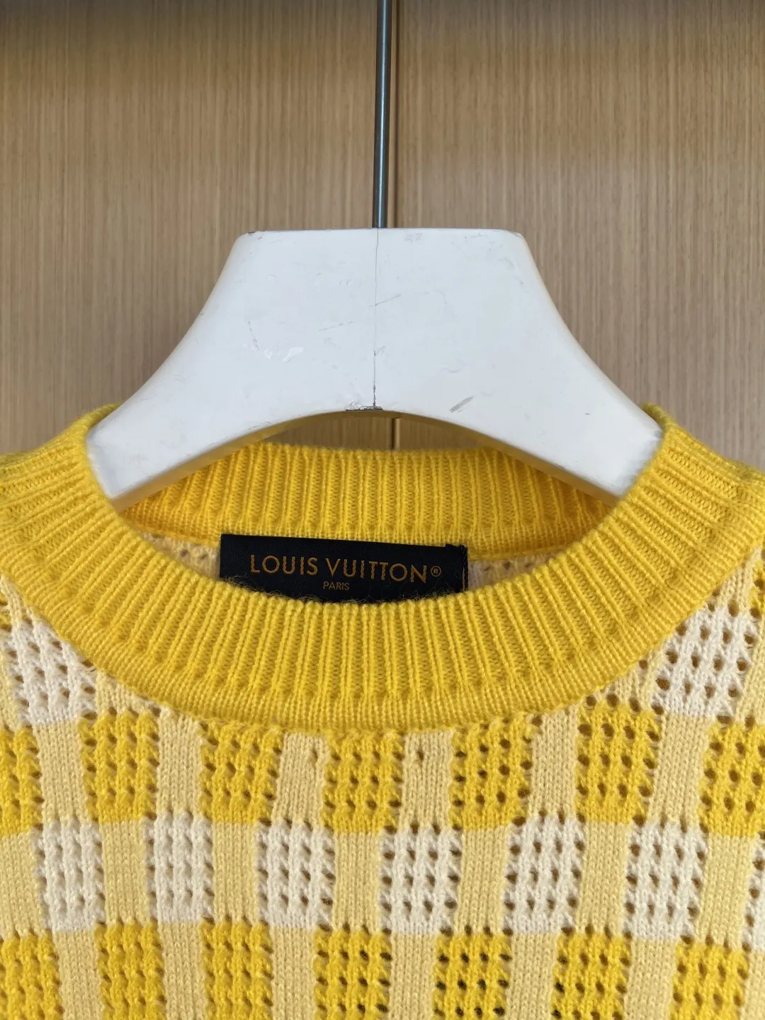 Damier Check Knit Crew-Neck Sweater D30019178 — view 4