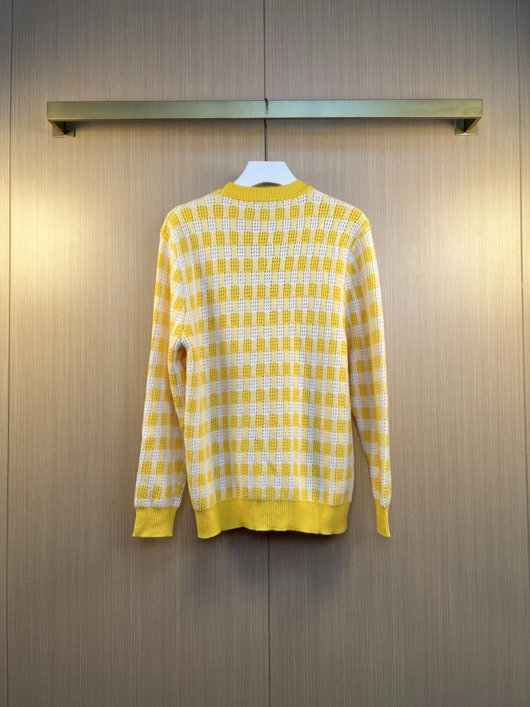 Damier Check Knit Crew-Neck Sweater D30019178 — view 7