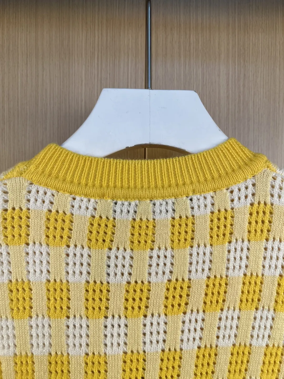 Damier Check Knit Crew-Neck Sweater D30019178 — view 8