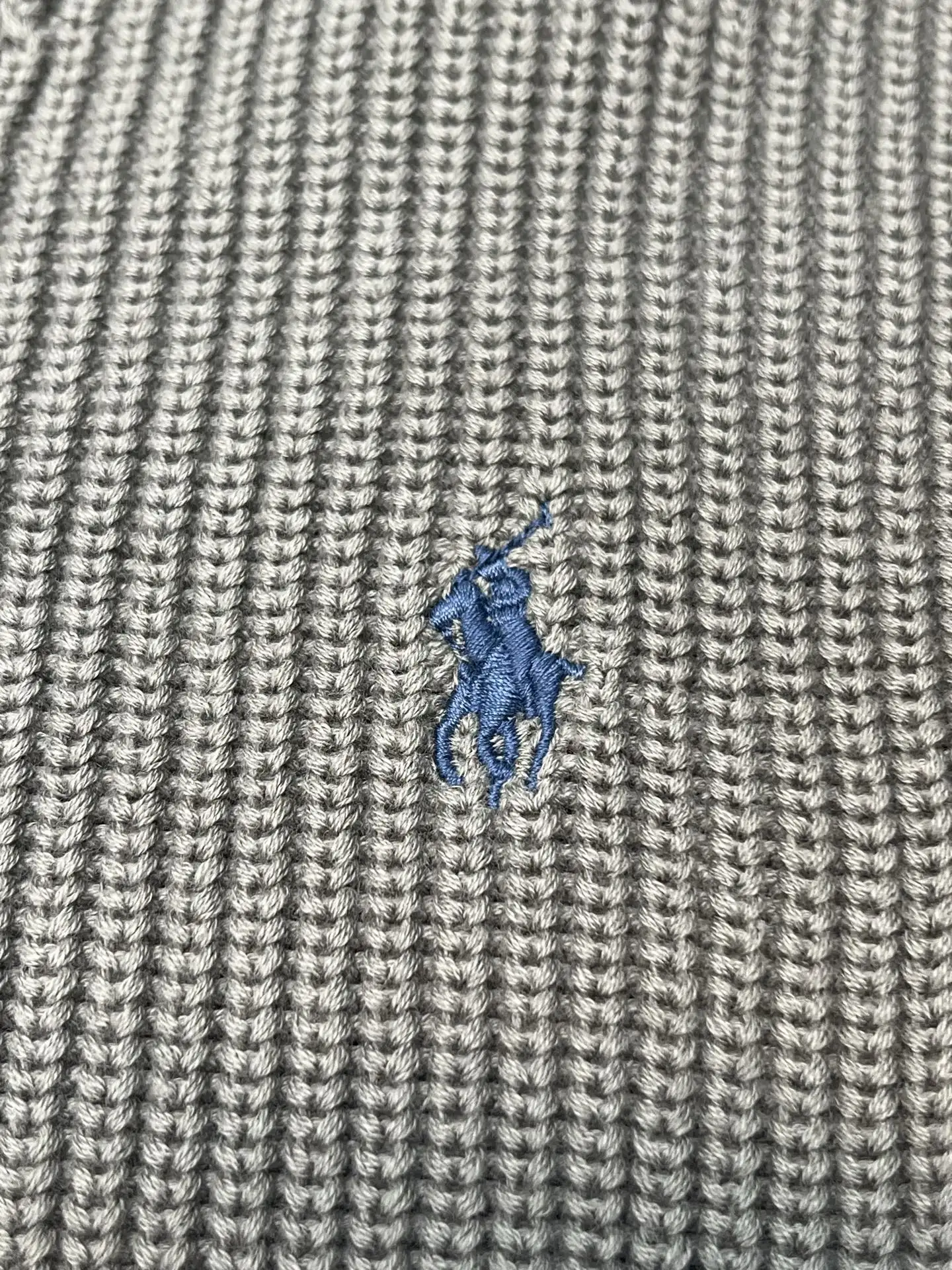 Embroidered Logo Cotton Knit Cardigan D30020420 — view 9