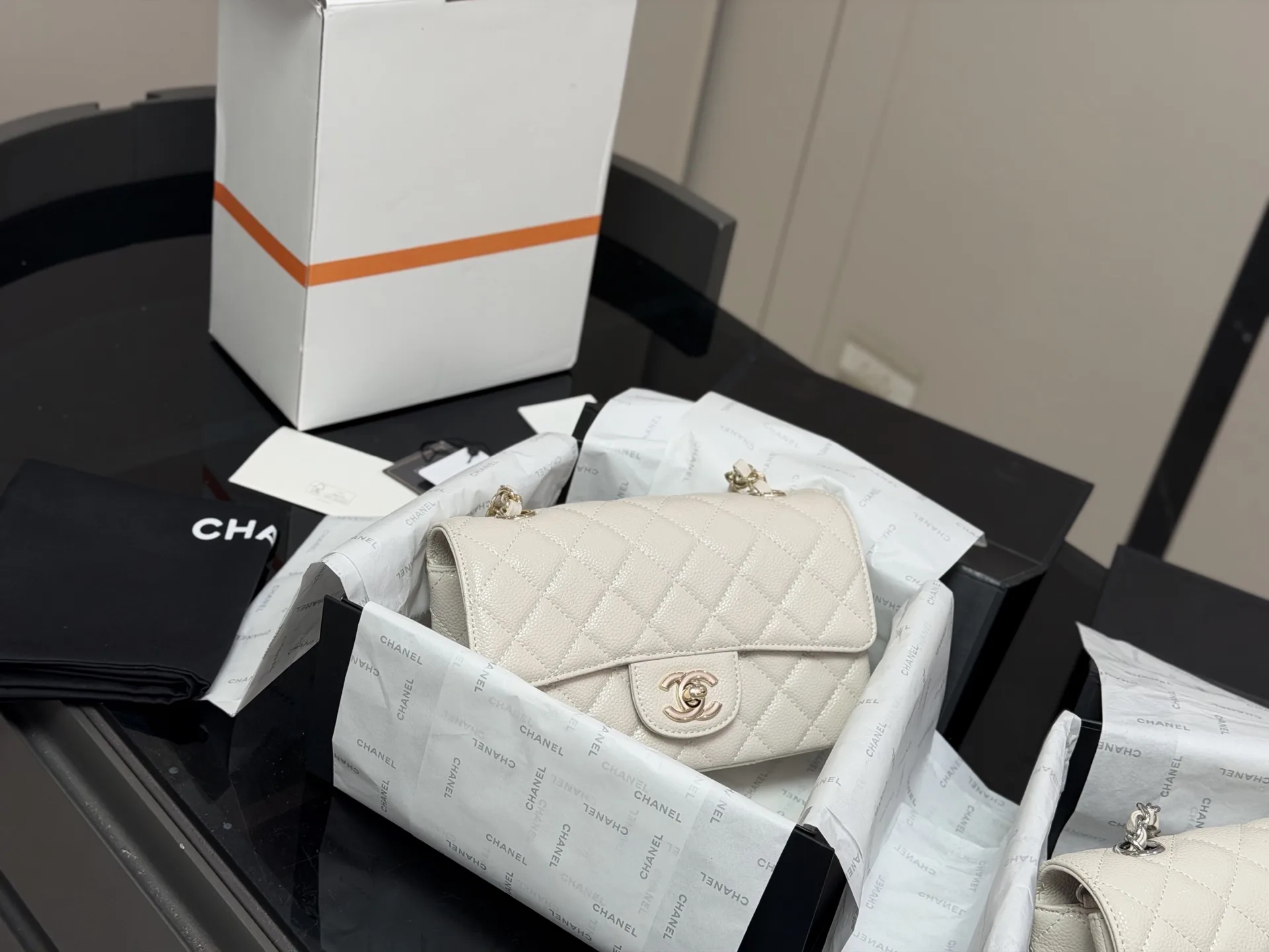 Chanel CF Mini Quilted Caviar Flap Bag D30017961 — view 2