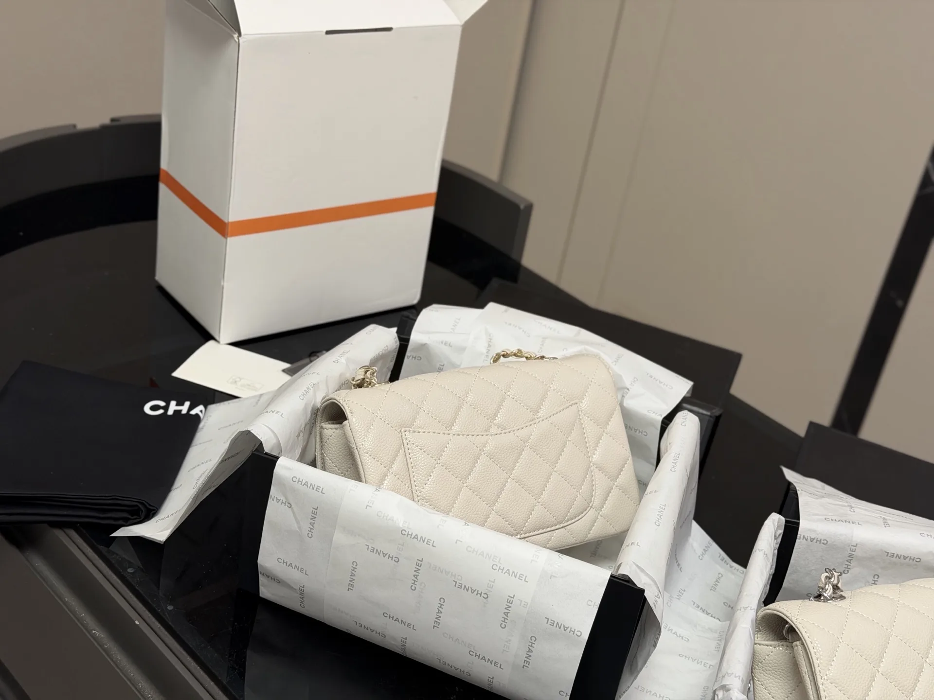 Chanel CF Mini Quilted Caviar Flap Bag D30017961 — view 7