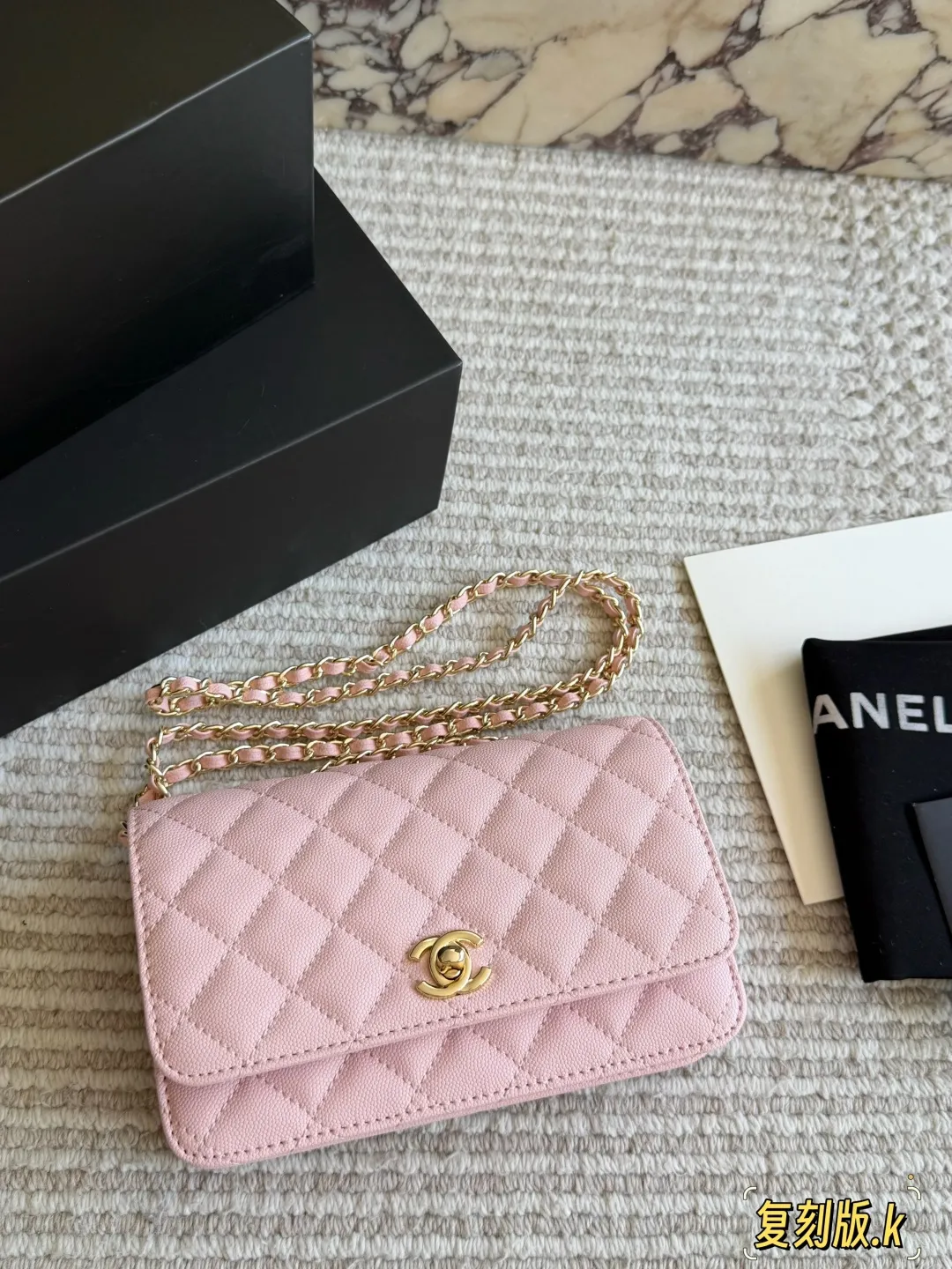 Chanel Quilted Caviar Leather WOC Bag D30018125 — view 10