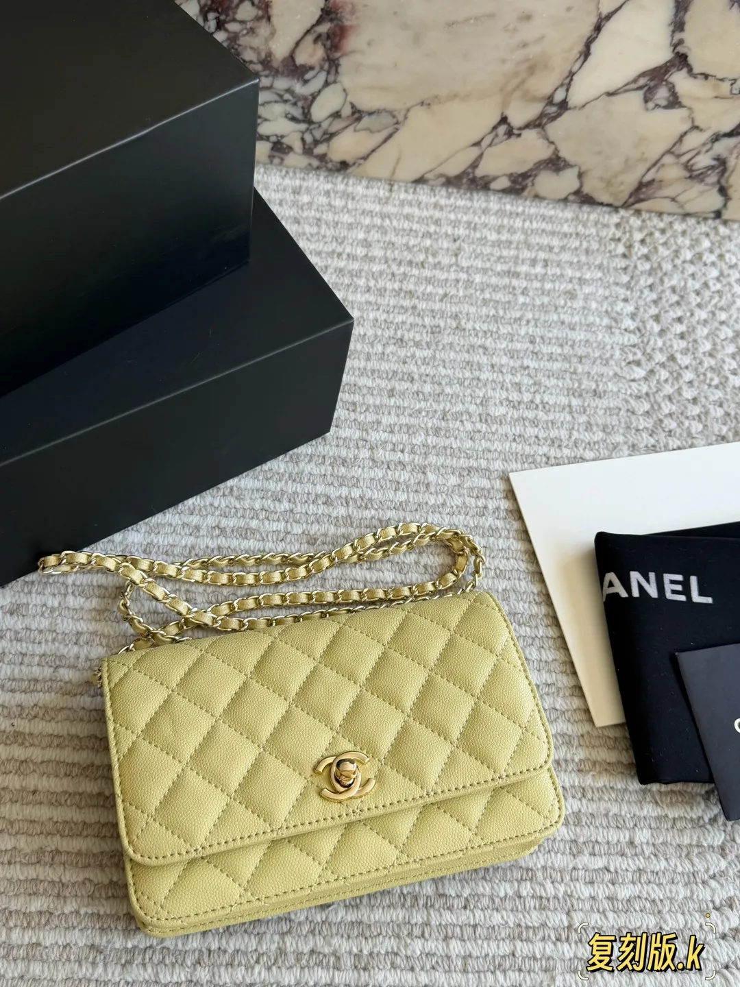 Chanel Quilted Caviar Leather WOC Bag D30018125 — view 13