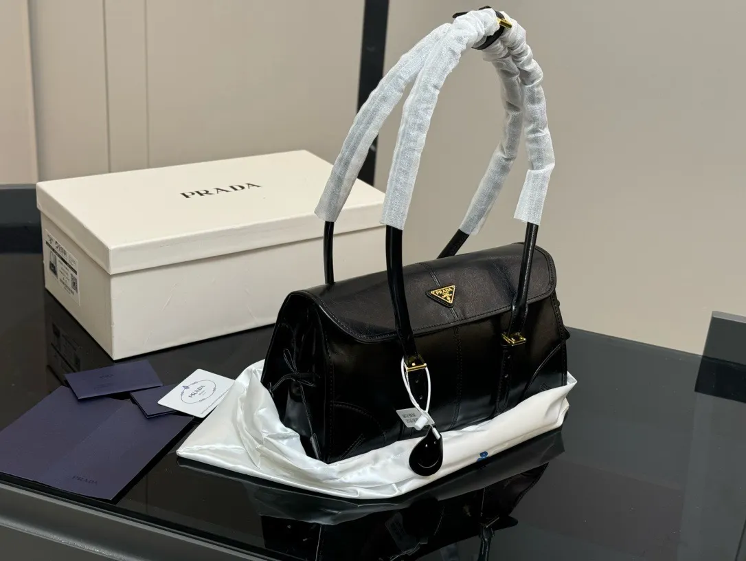 Prada Soft Lux Leather Shoulder Bag D30018135 — view 10