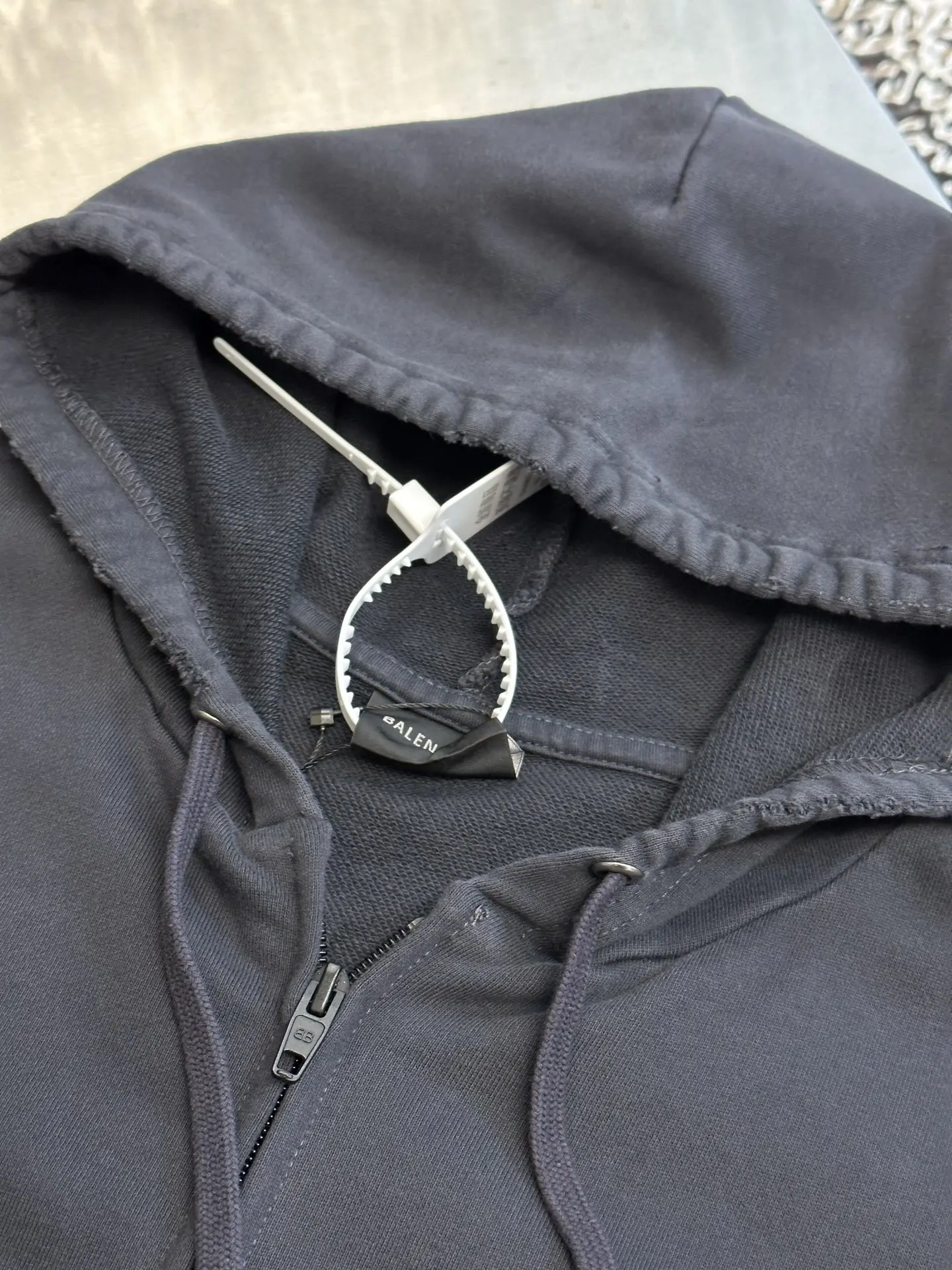 Logo Print Zip-Up Cotton Hoodie D31018771 — view 5