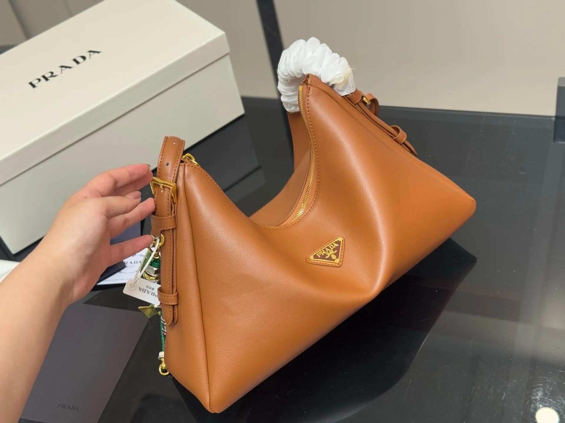 Prada Hobo Shoulder Bag D31018137 — view 2
