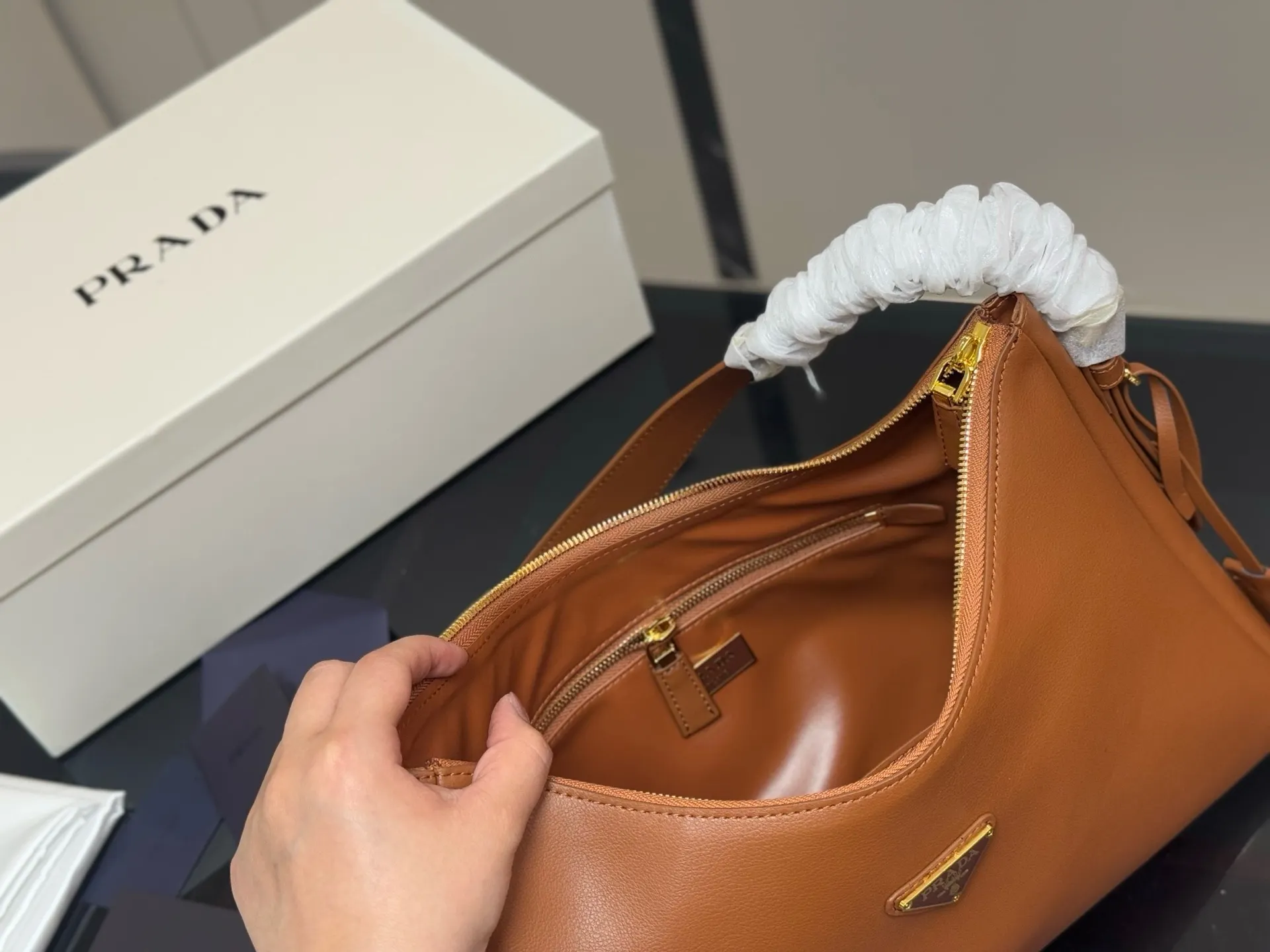 Prada Hobo Shoulder Bag D31018137 — view 3