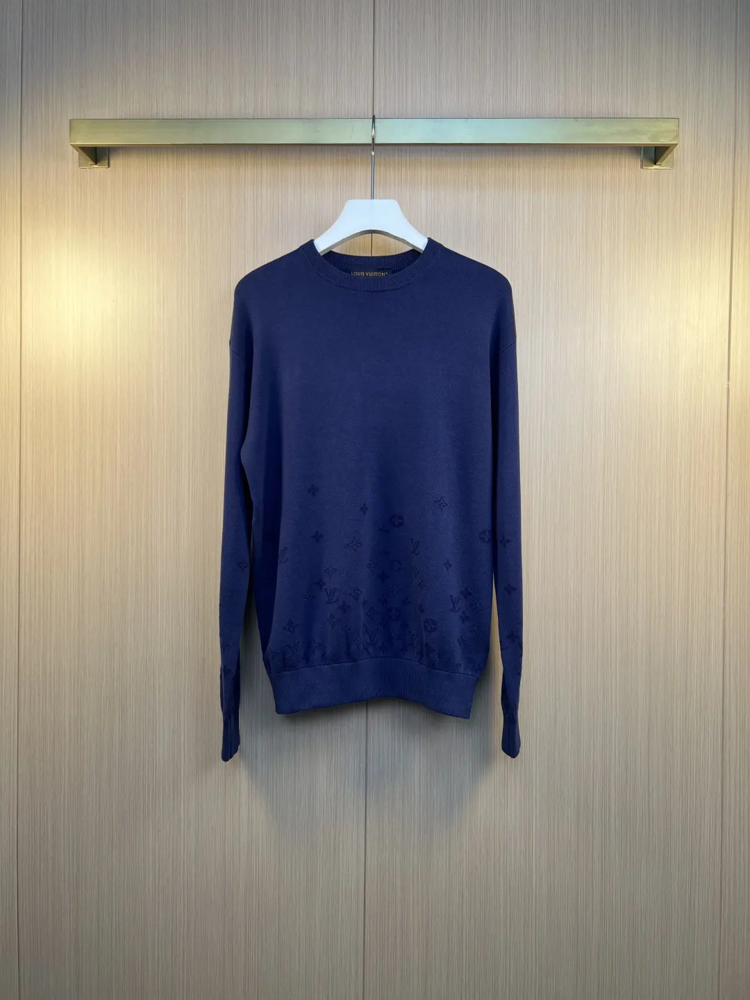 Monogram Jacquard Crew-Neck Sweater D31019184