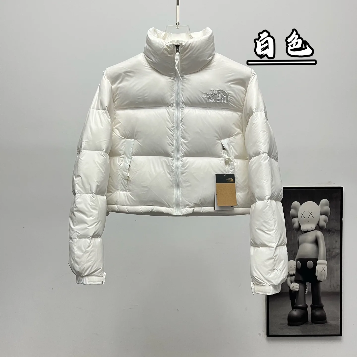 Nuptse Cropped Down-Filled Puffer Jacket D31020377 — view 2