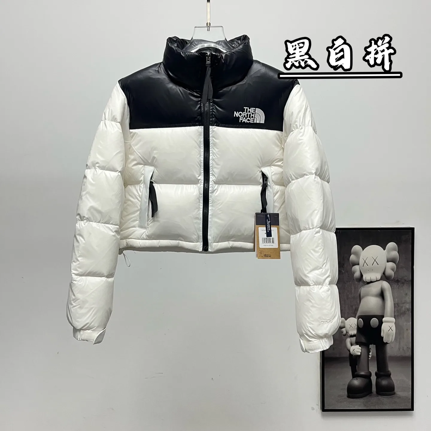 Nuptse Cropped Down-Filled Puffer Jacket D31020377 — view 3