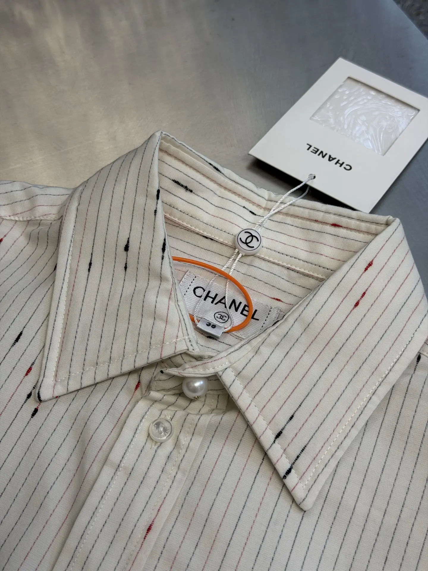 Embroidered Striped Poplin Shirt D31520453 — view 5