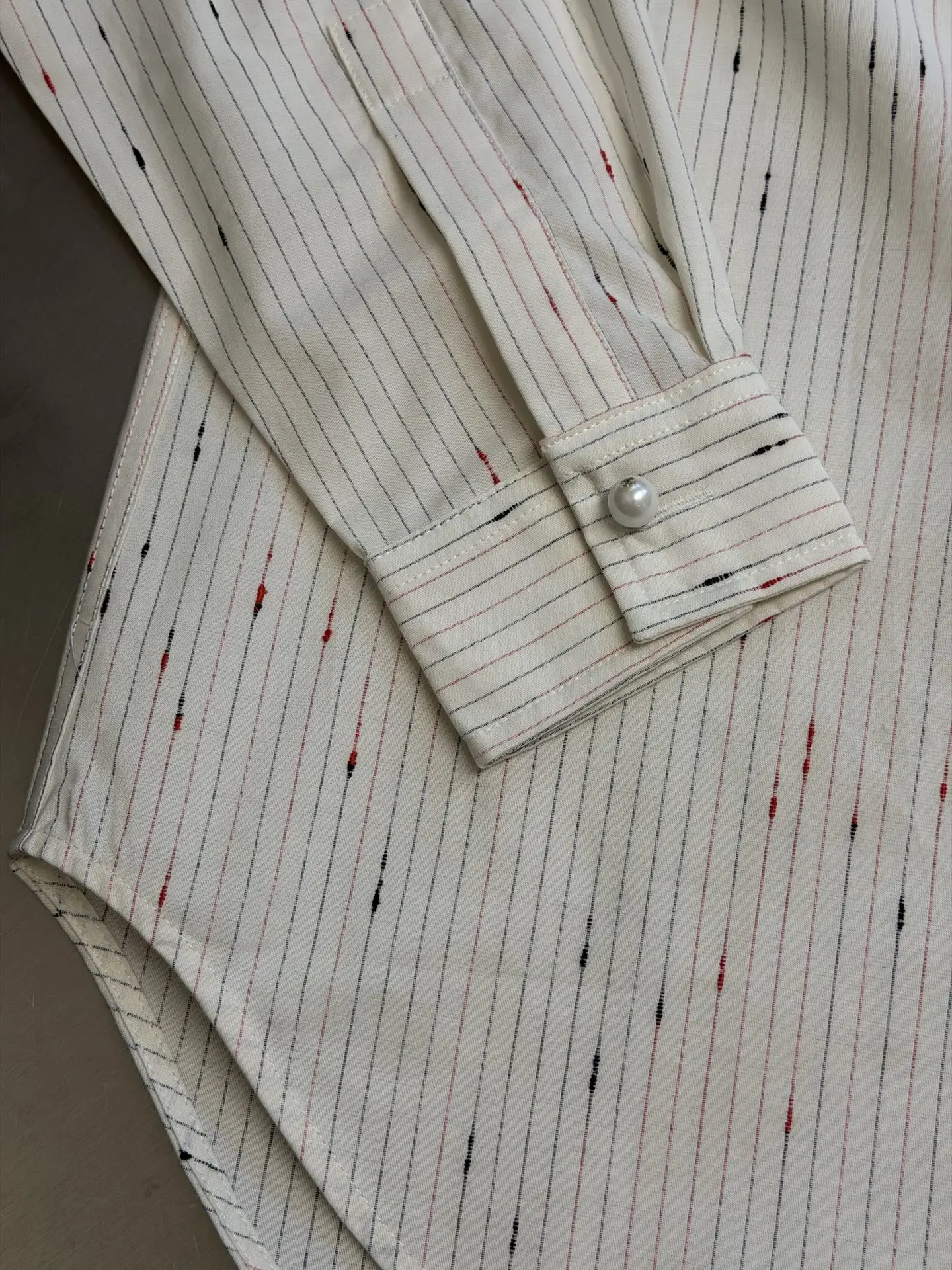 Embroidered Striped Poplin Shirt D31520453 — view 7