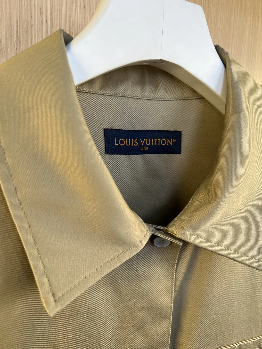 Monogram Embossed Leather Patch Overshirt Jacket D31520543 — view 2