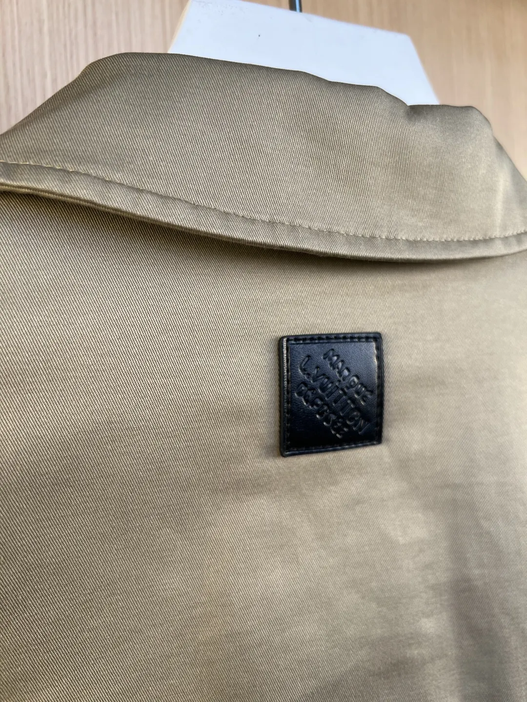 Monogram Embossed Leather Patch Overshirt Jacket D31520543 — view 9