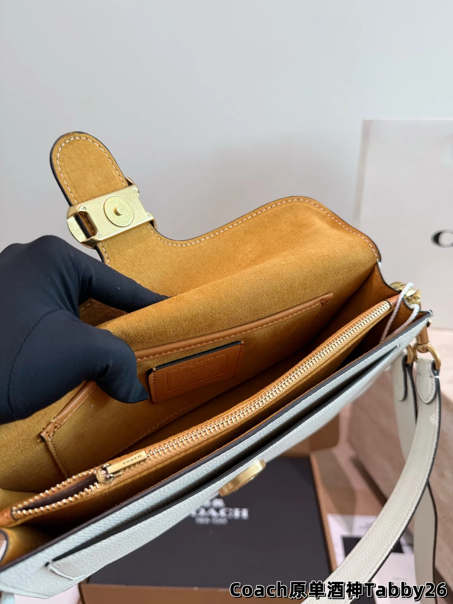 Tabby Shoulder Bag in Grained Leather D32018348 — view 9