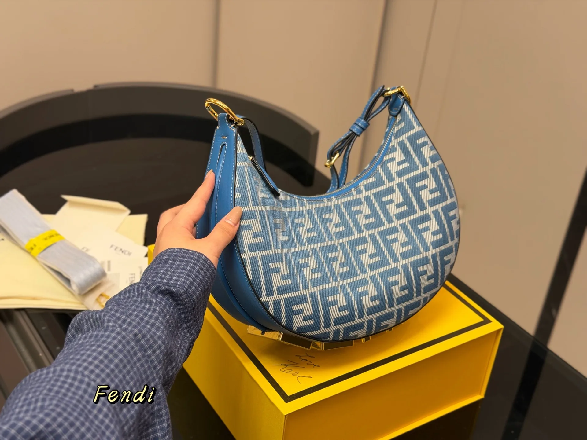 Fendi Monogram Croissant Shoulder Bag D32018098 — view 2