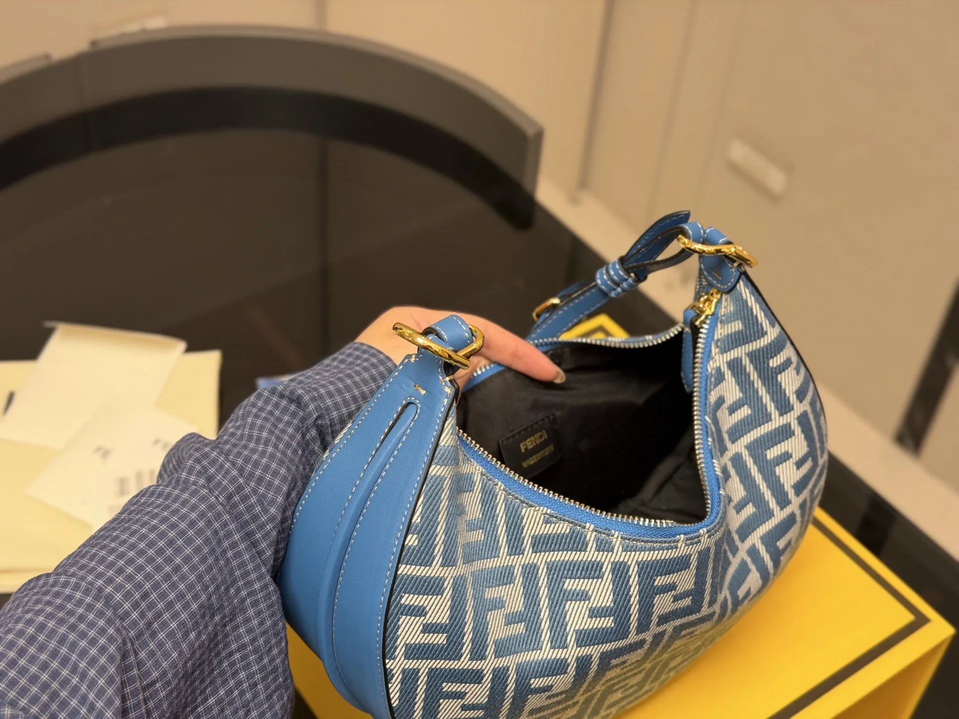 Fendi Monogram Croissant Shoulder Bag D32018098 — view 4