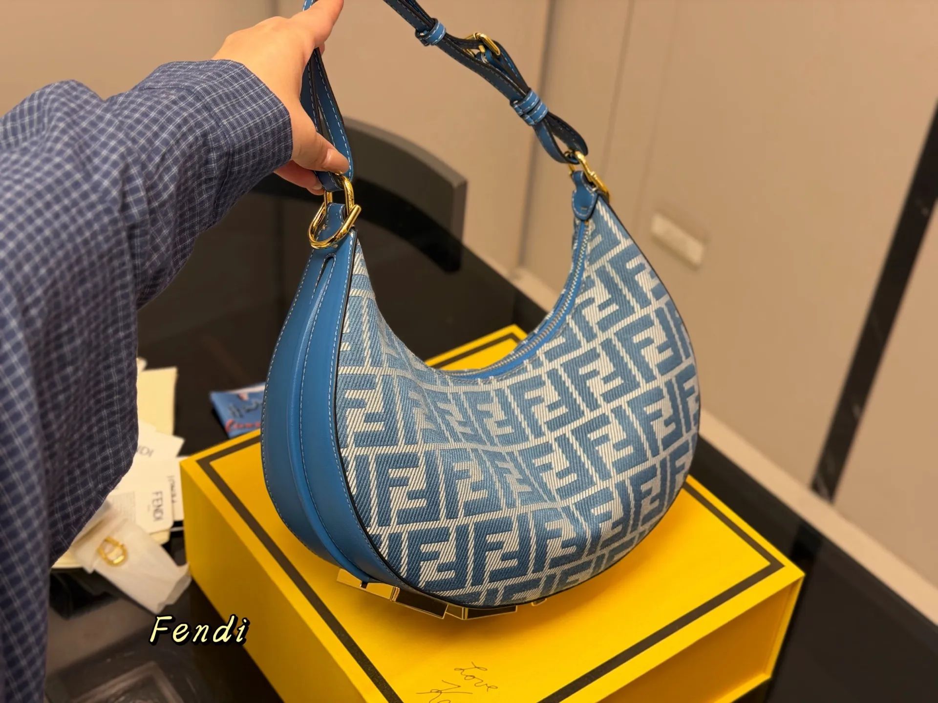 Fendi Monogram Croissant Shoulder Bag D32018098 — view 5
