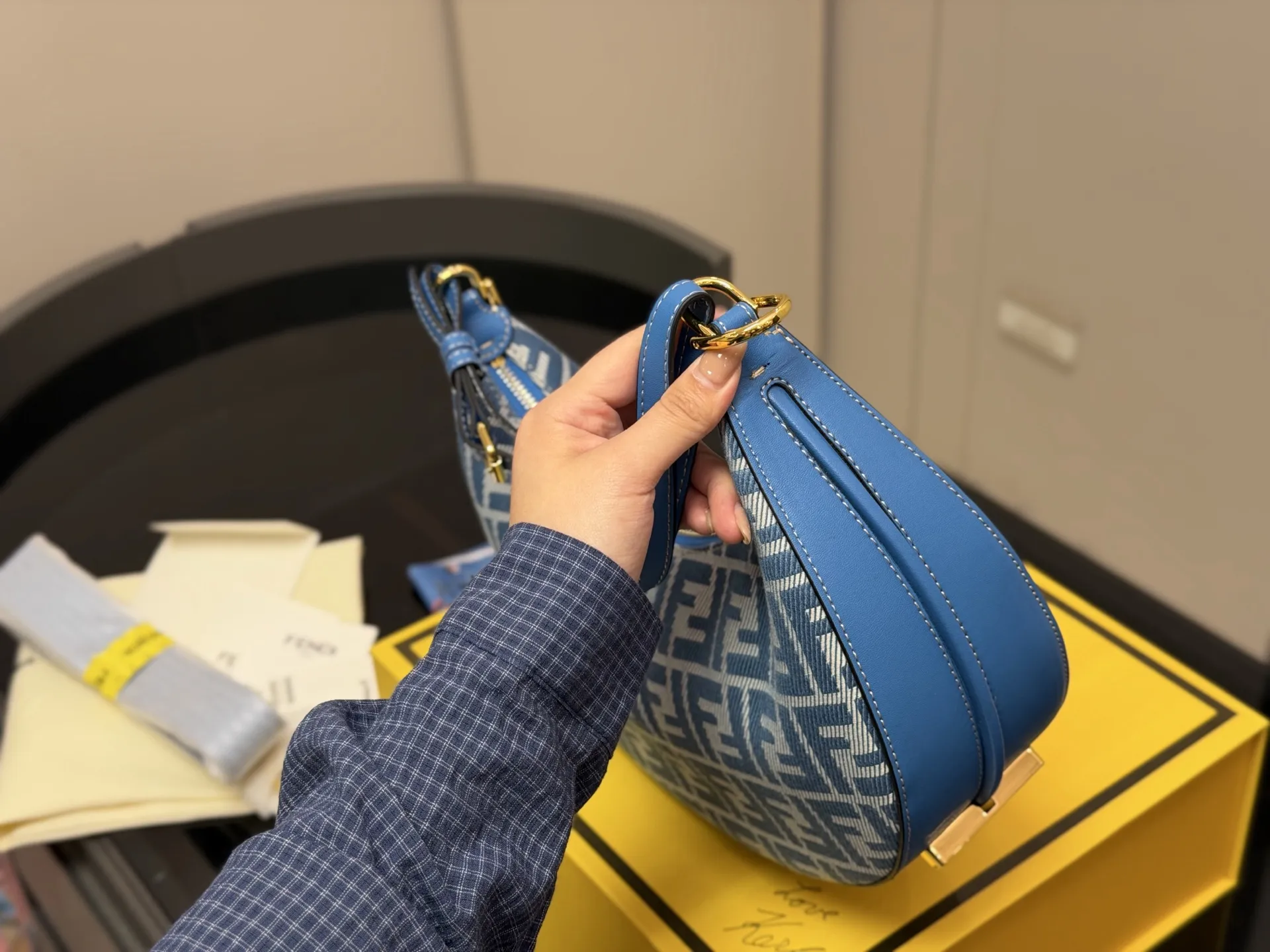 Fendi Monogram Croissant Shoulder Bag D32018098 — view 6
